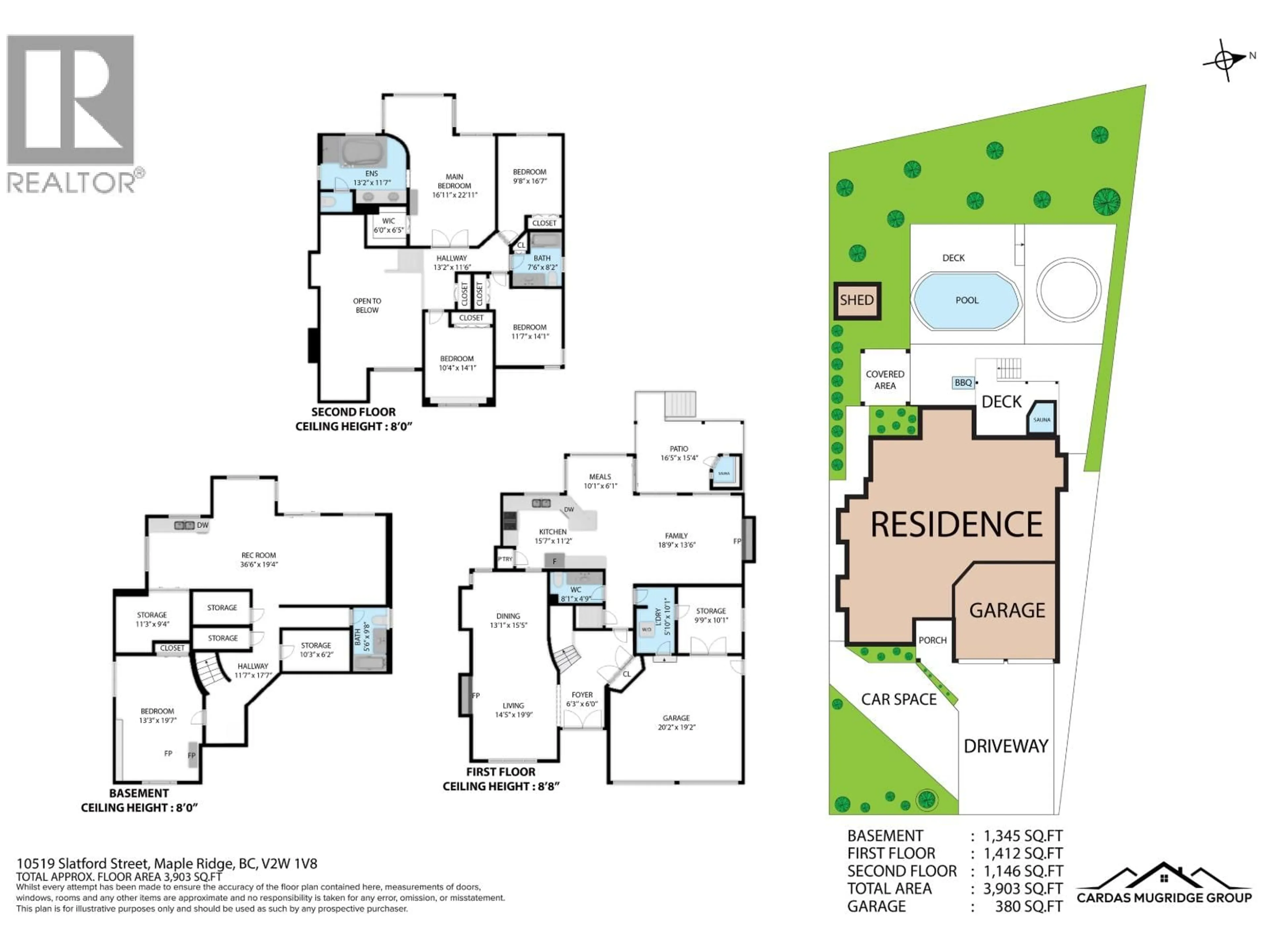 Floor plan for 10519 SLATFORD STREET, Maple Ridge British Columbia V2W1V8