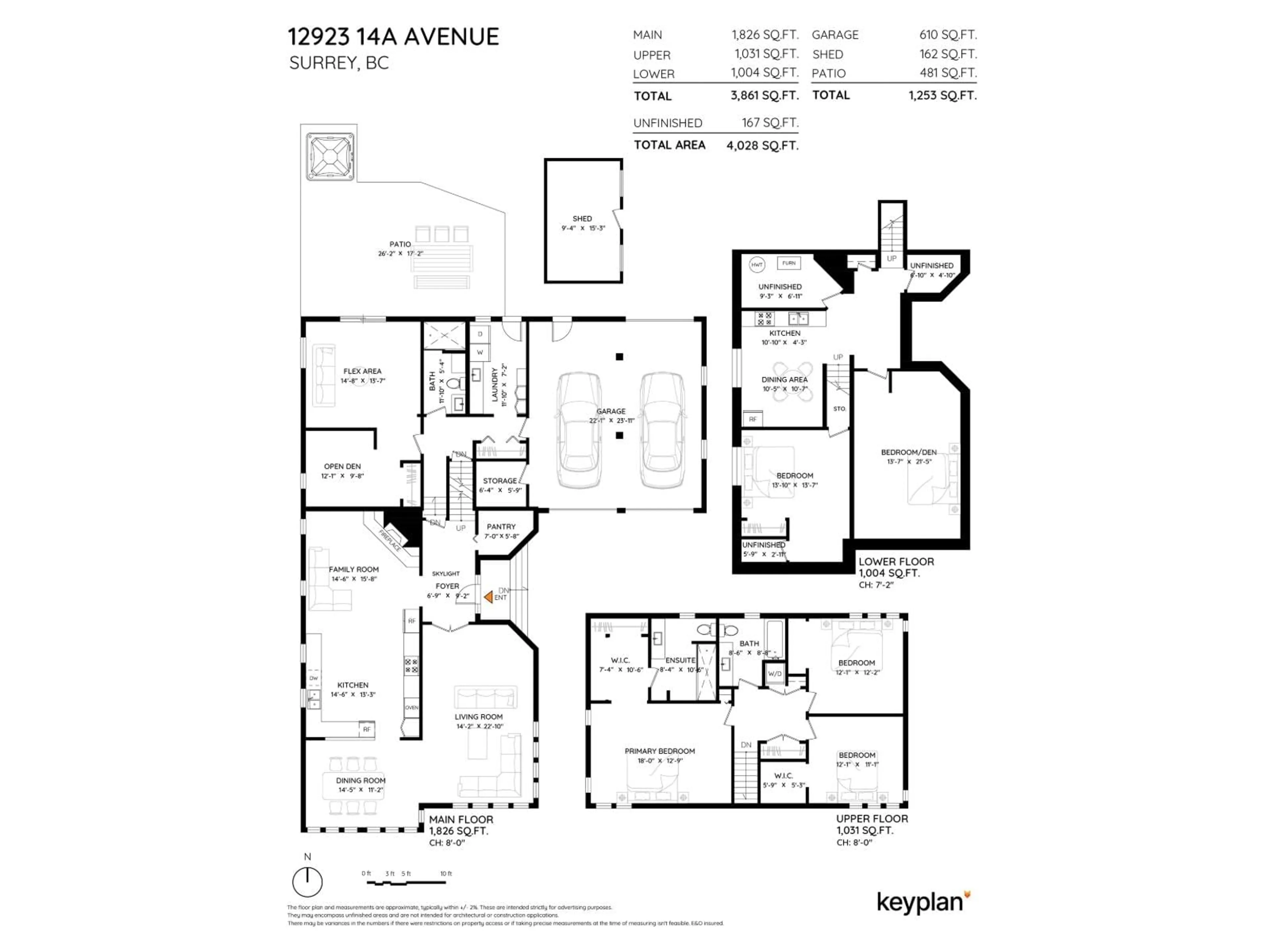 Floor plan for 12923 14A AVENUE, Surrey British Columbia V4A1H6