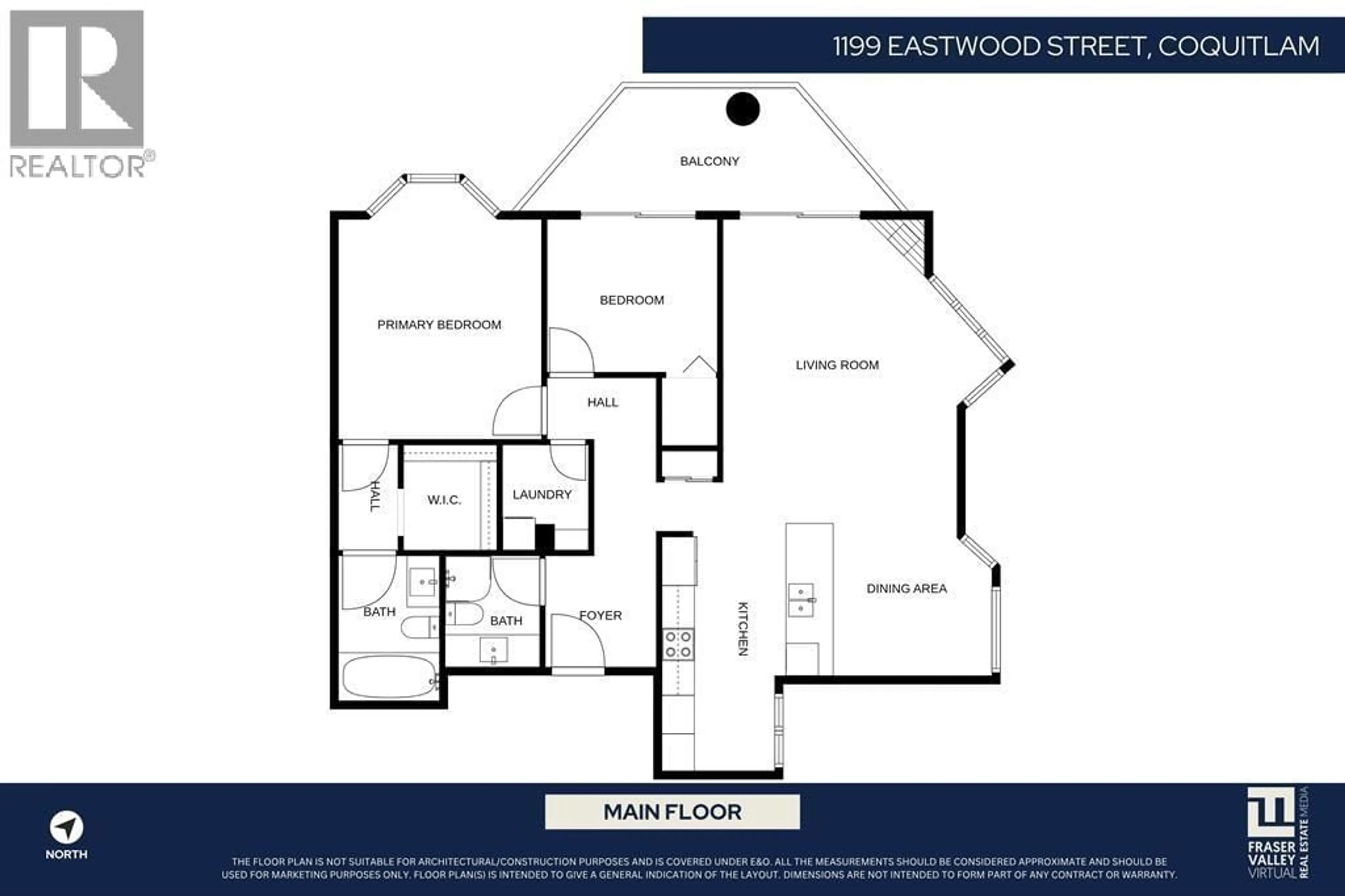 Floor plan for 1702 - 1199 EASTWOOD STREET, Coquitlam British Columbia V3B7W7