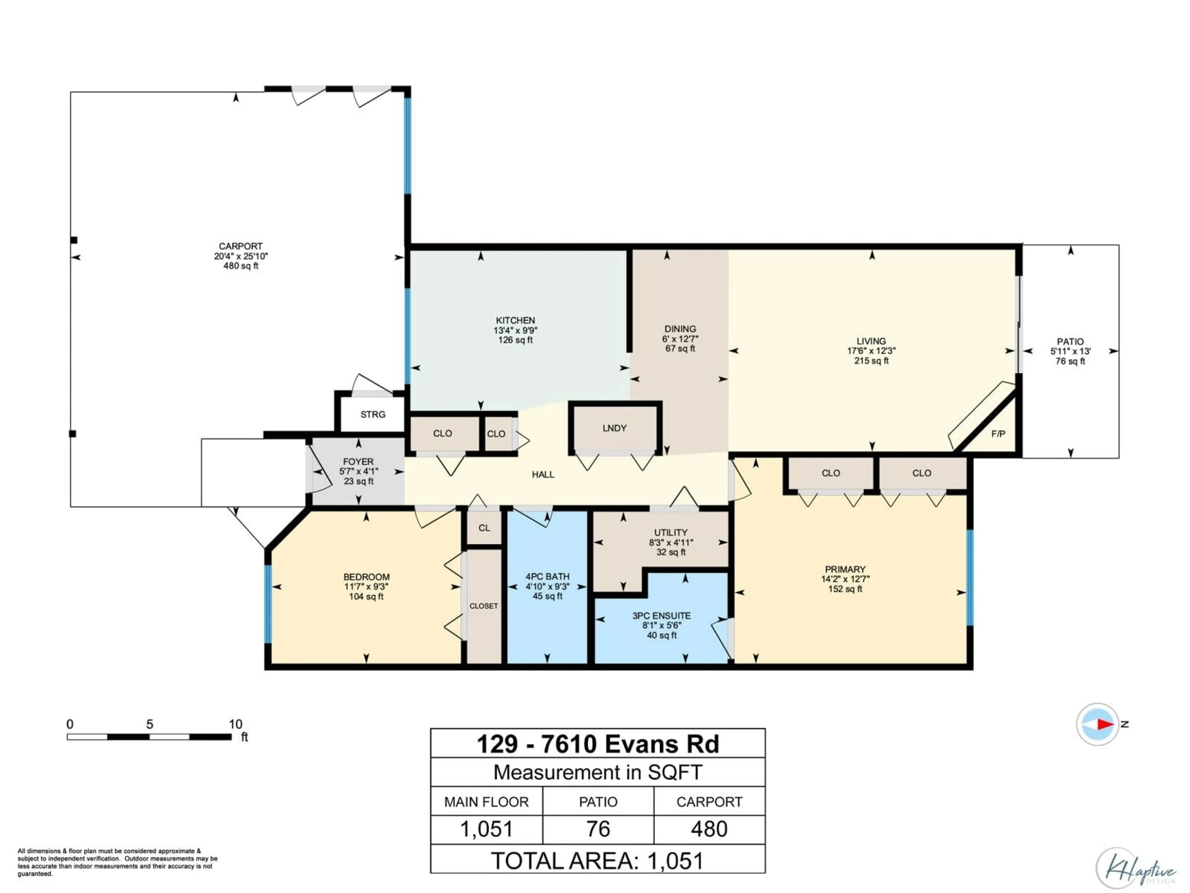 Floor plan for 129 - 7610 EVANS ROAD, Sardis British Columbia V2R2X8