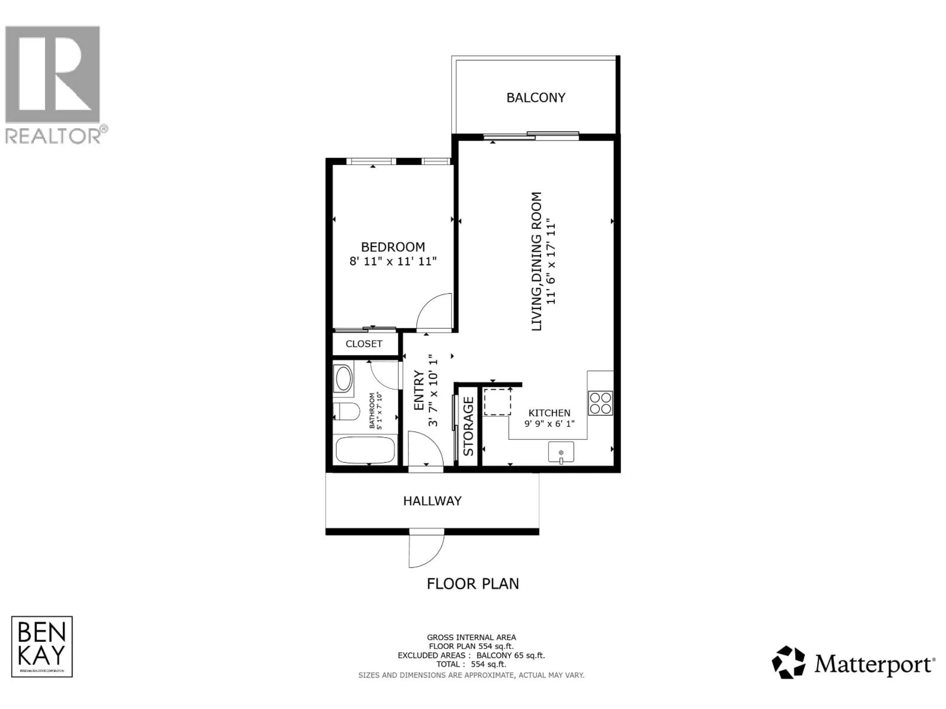 Floor plan for 405 - 1864 FRANCES STREET, Vancouver British Columbia V5L1Z7
