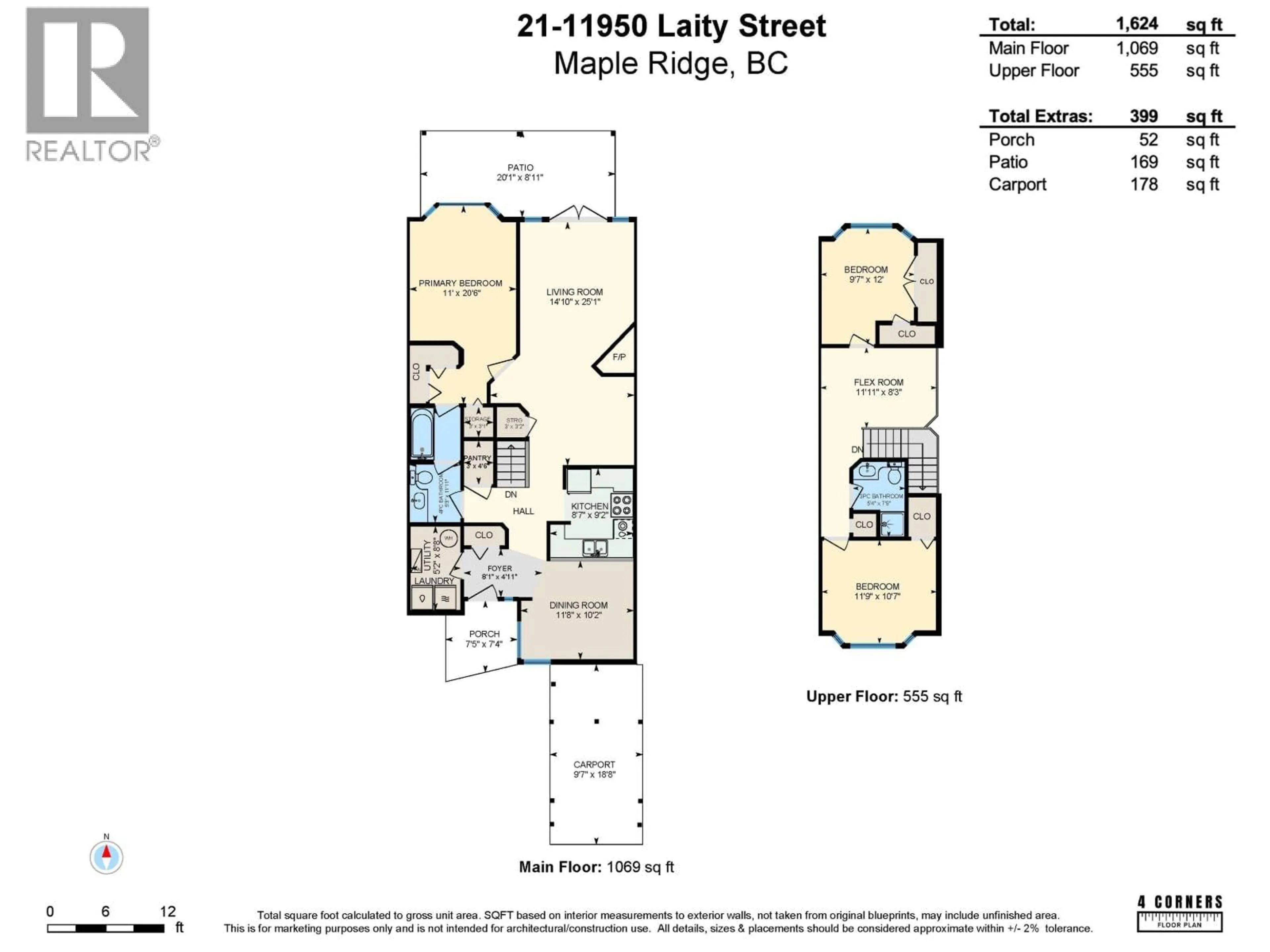 Floor plan for 21 - 11950 LAITY STREET, Maple Ridge British Columbia V2X5A6