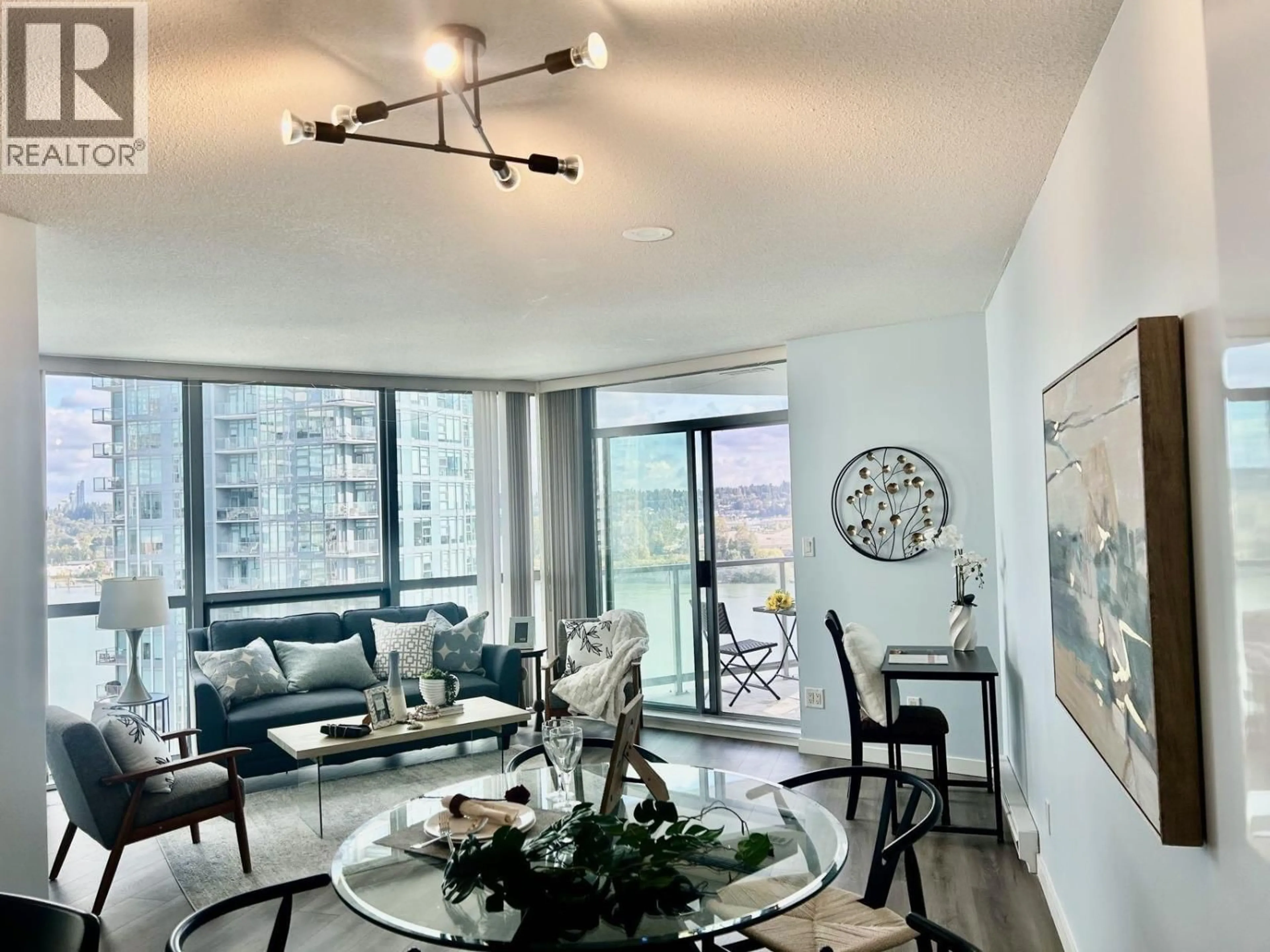 Living room with furniture, unknown for 1508 - 14 BEGBIE STREET, New Westminster British Columbia V3M0C4