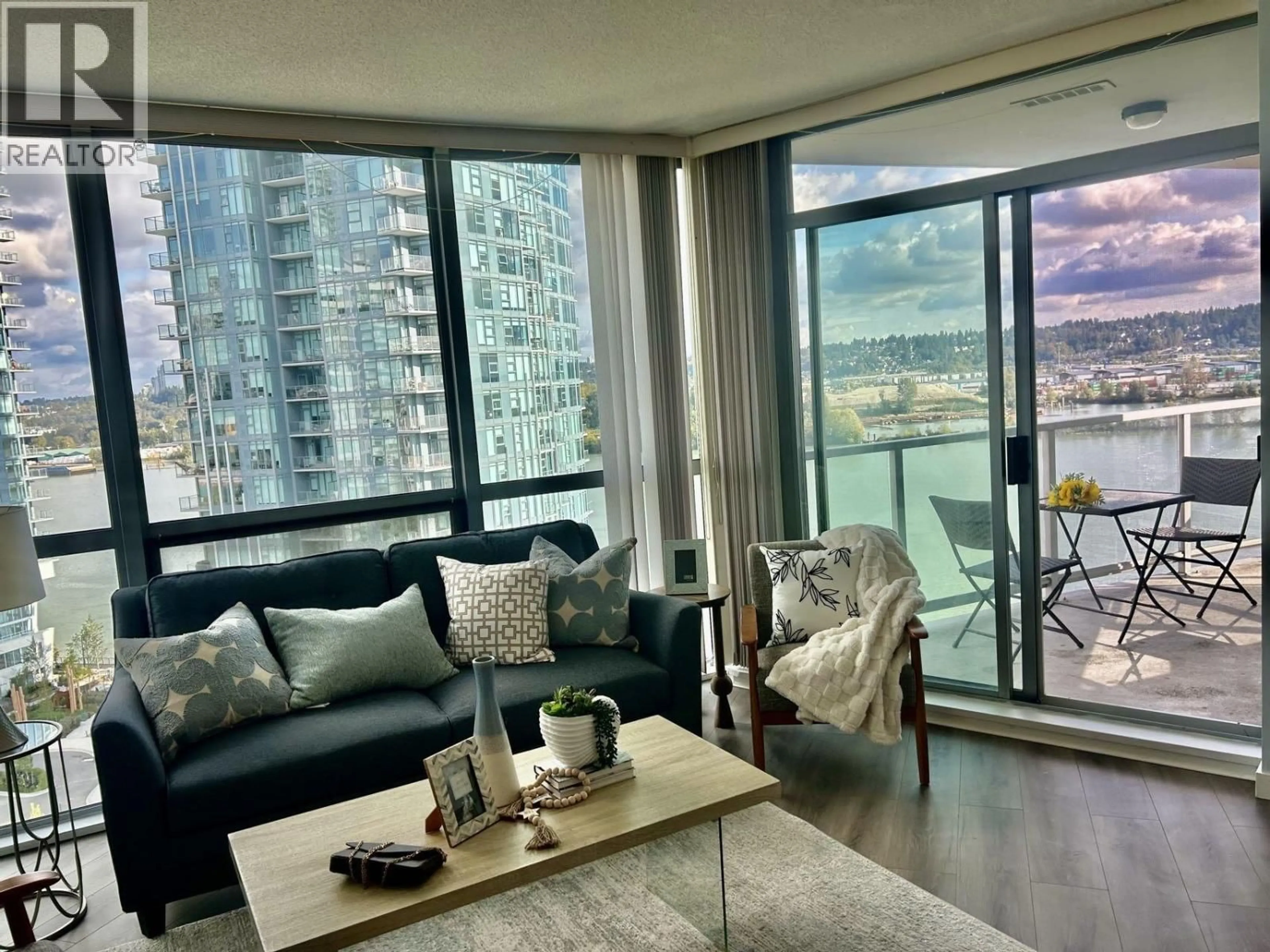 Living room with furniture, unknown for 1508 - 14 BEGBIE STREET, New Westminster British Columbia V3M0C4
