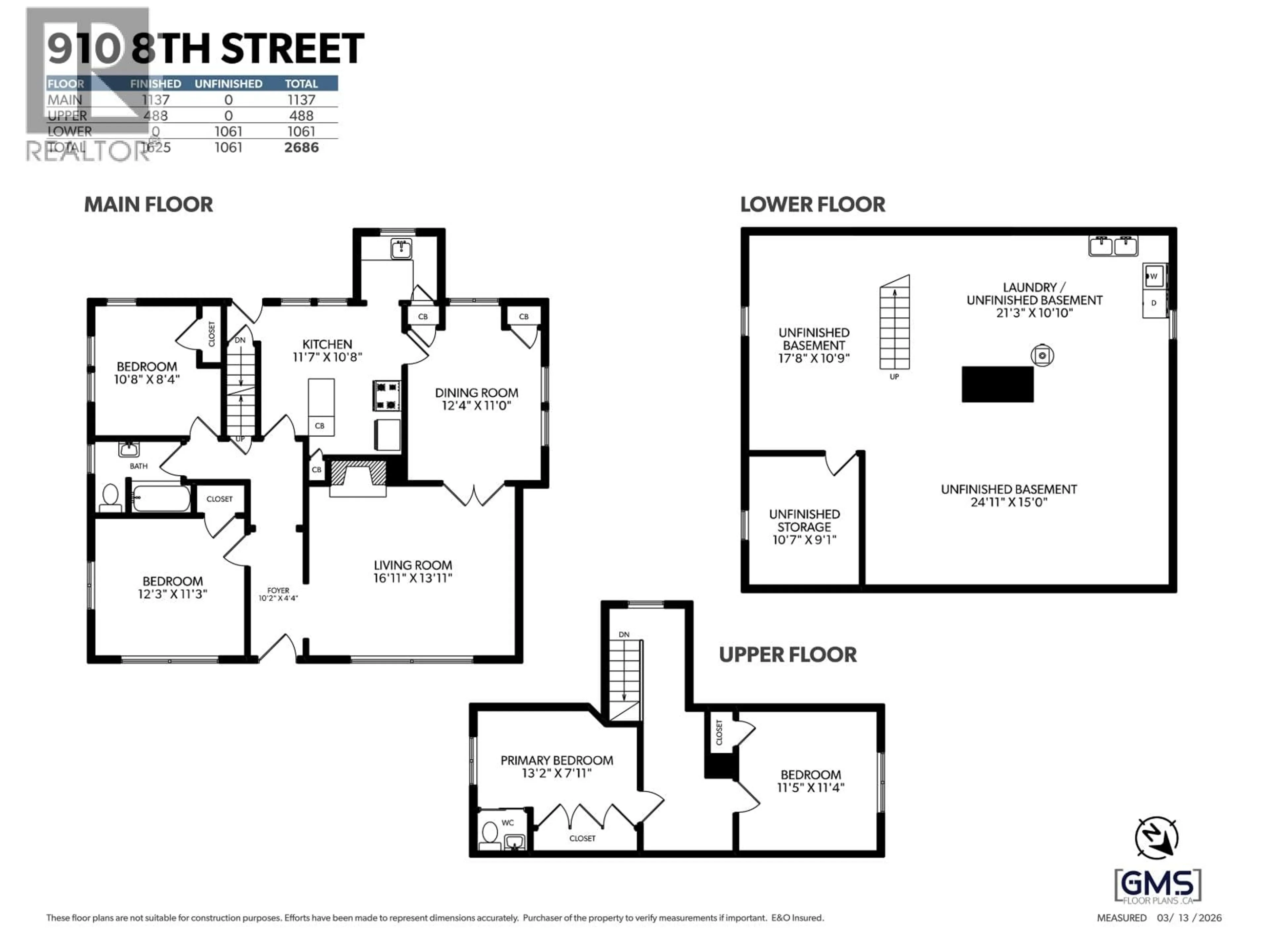 Floor plan for 910 EIGHTH STREET, New Westminster British Columbia V3M3T2
