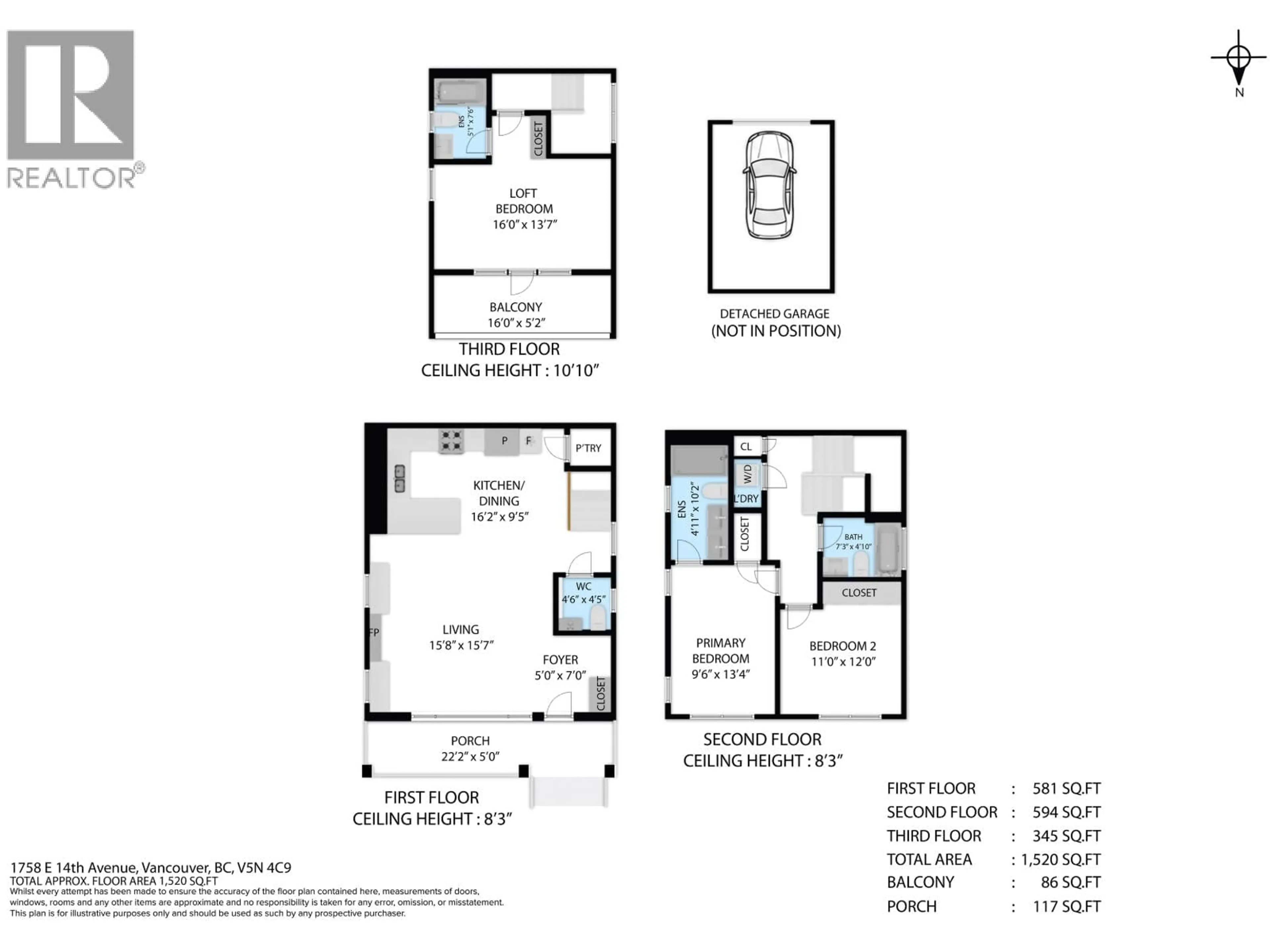 Floor plan for 1758 14TH AVENUE, Vancouver British Columbia V5N2E2