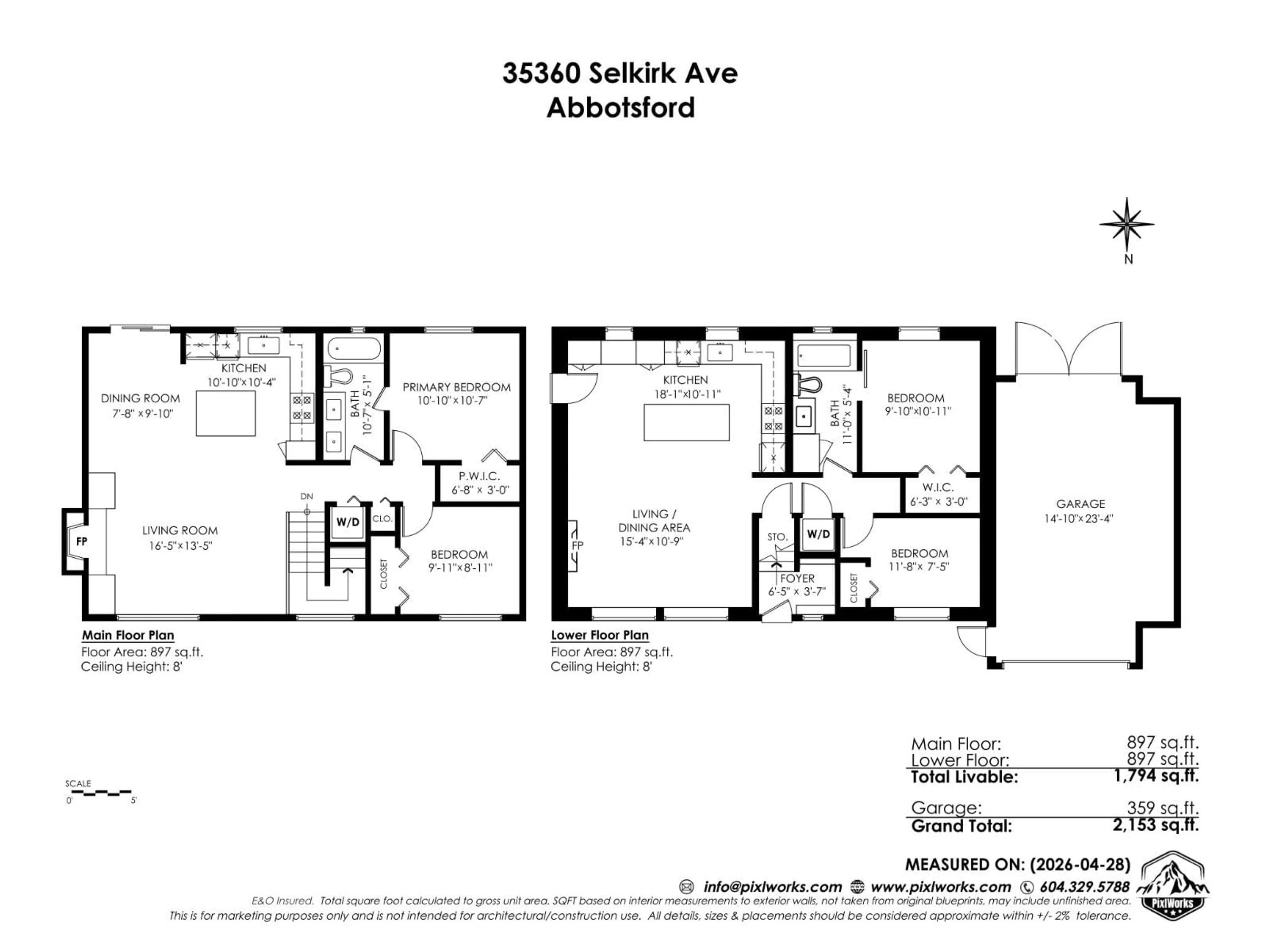 Floor plan for 35360 SELKIRK AVENUE, Abbotsford British Columbia V2S8L2
