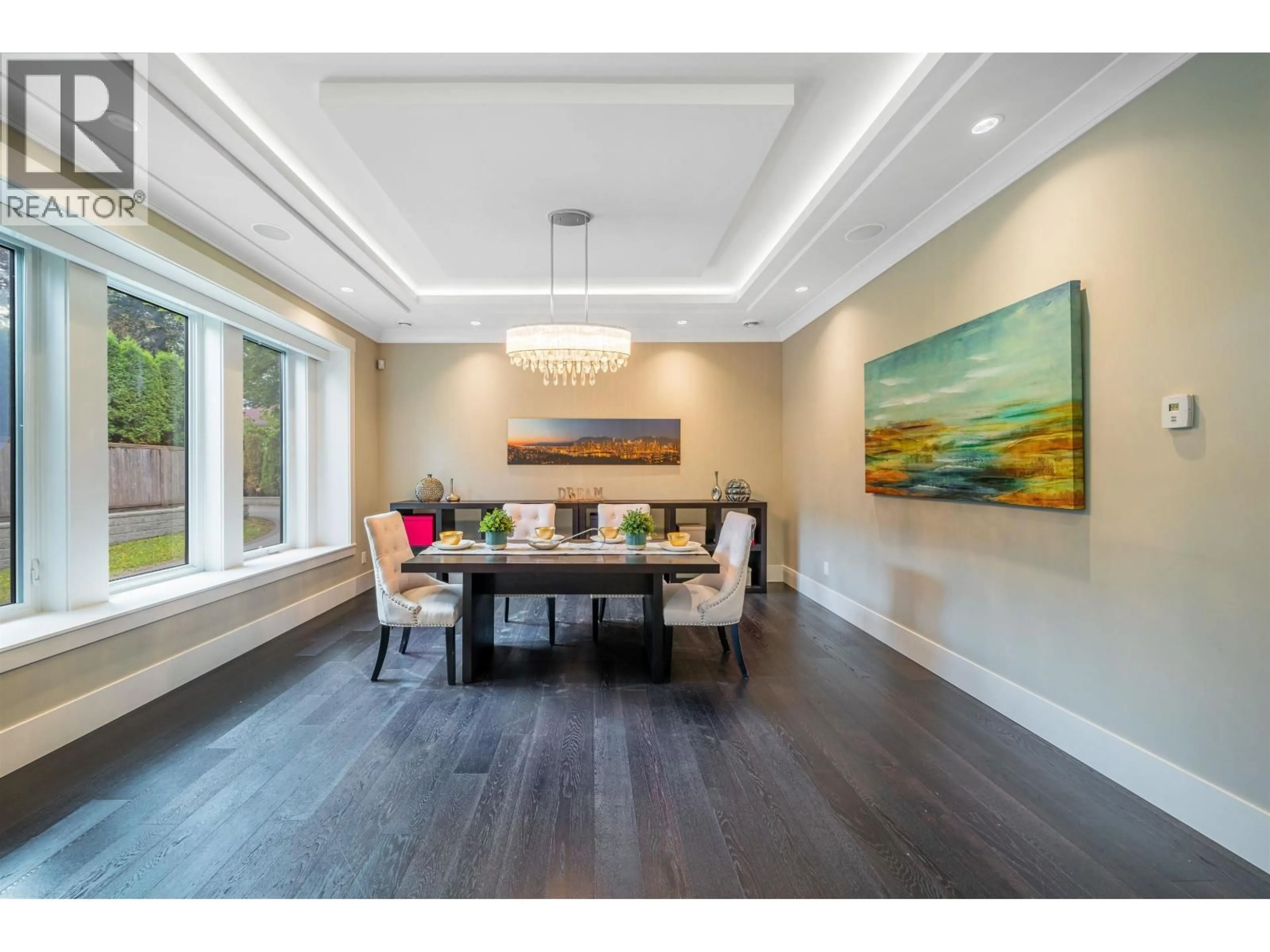 Dining room, wood/laminate floor for 7698 WHEATER COURT, Burnaby British Columbia V5E4P3