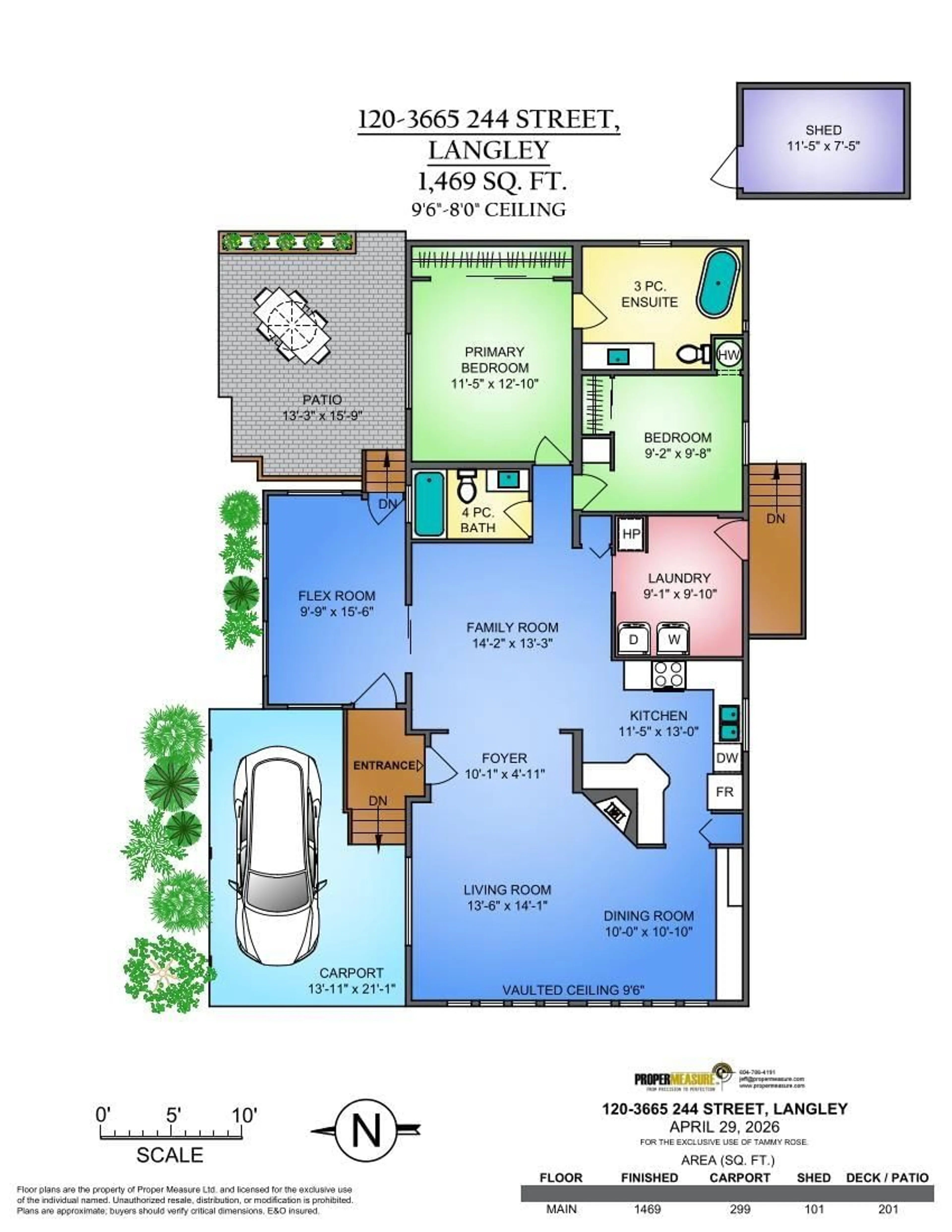 Floor plan for 120 - 3665 244 STREET, Langley British Columbia V2Z1N1