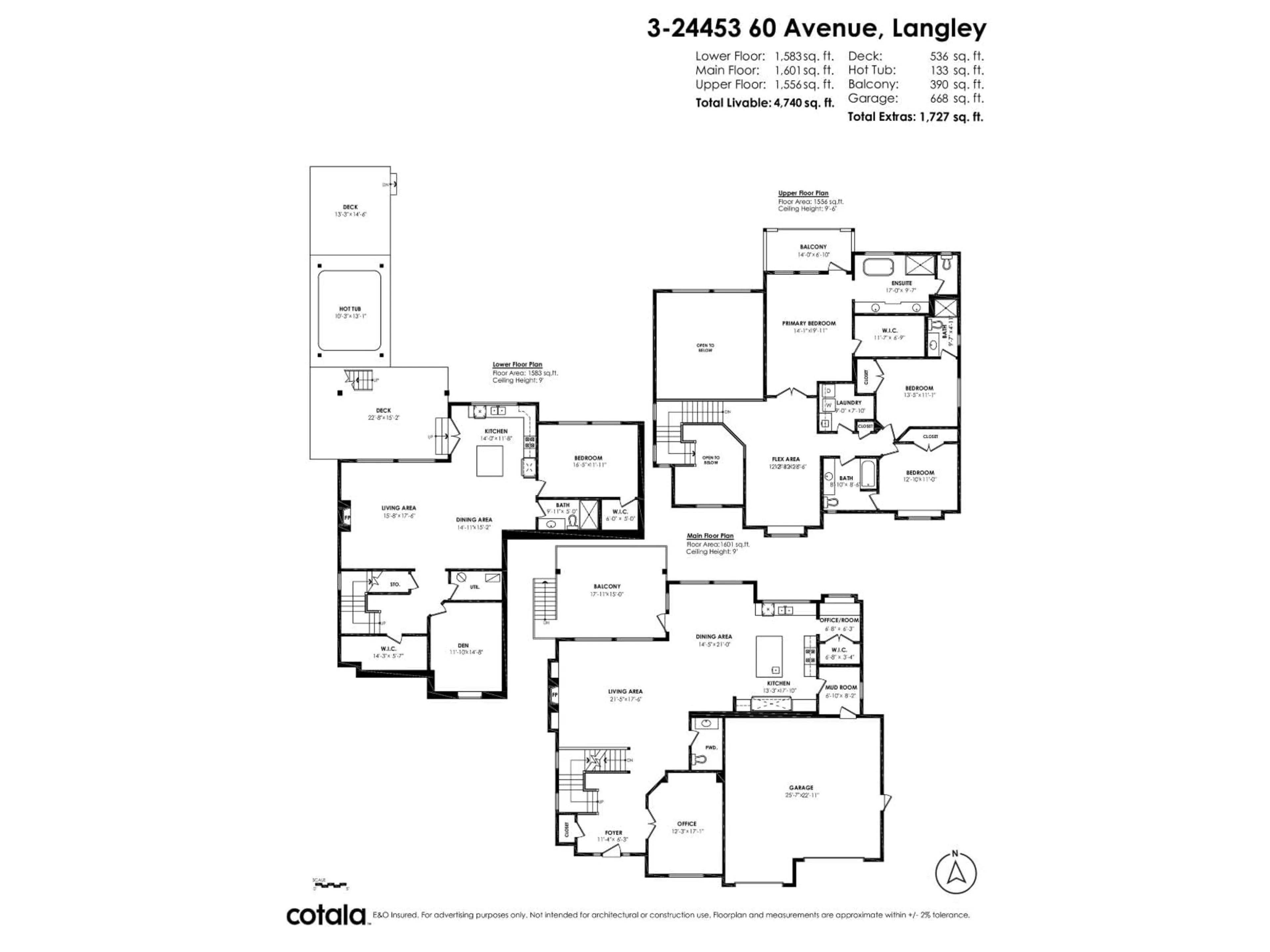 Floor plan for 3 - 24453 60 AVENUE, Langley British Columbia V2Z2G5