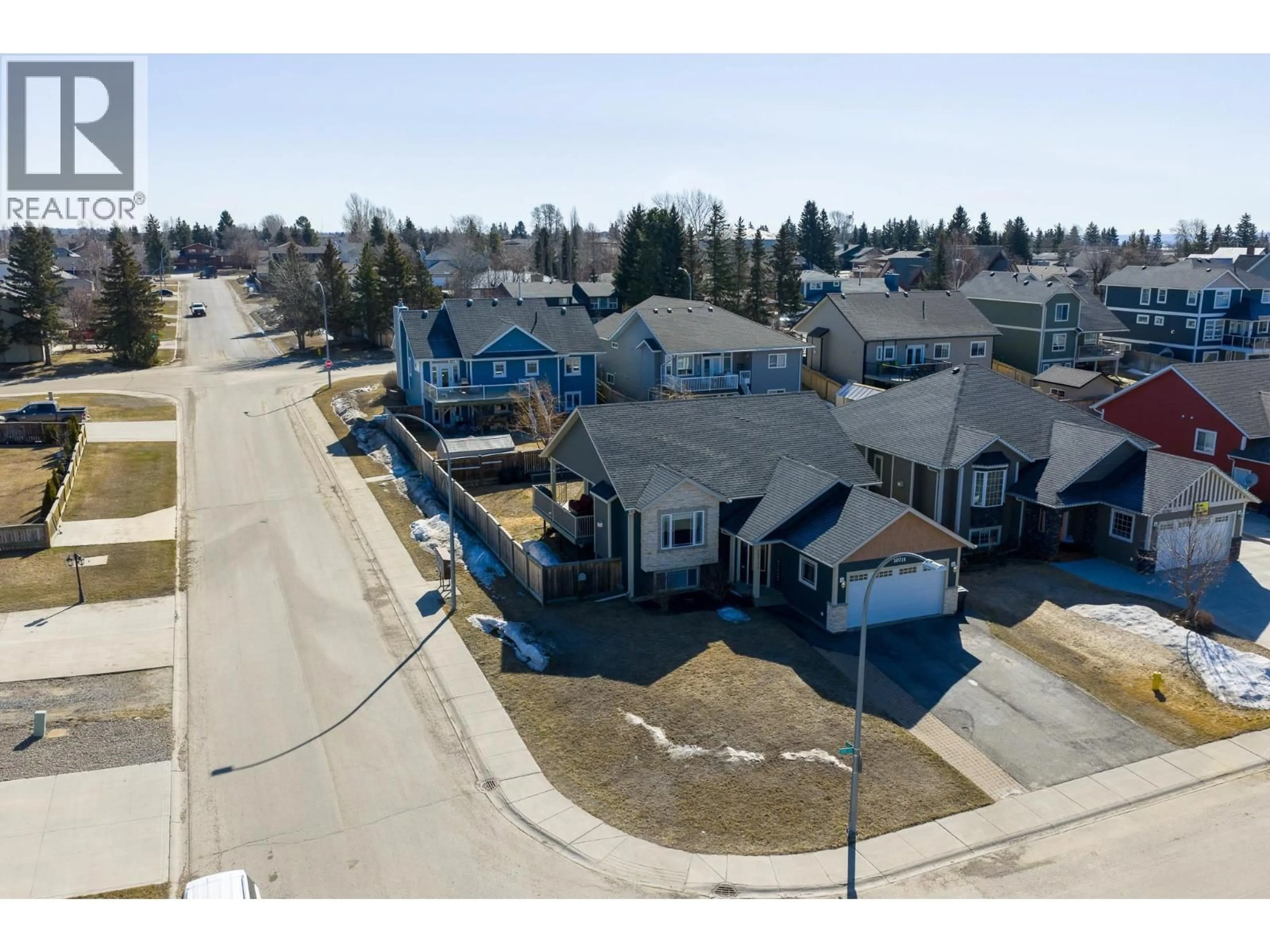 A pic from outside/outdoor area/front of a property/back of a property/a pic from drone, street for 10711 109 STREET, Fort St. John British Columbia V1J0J3