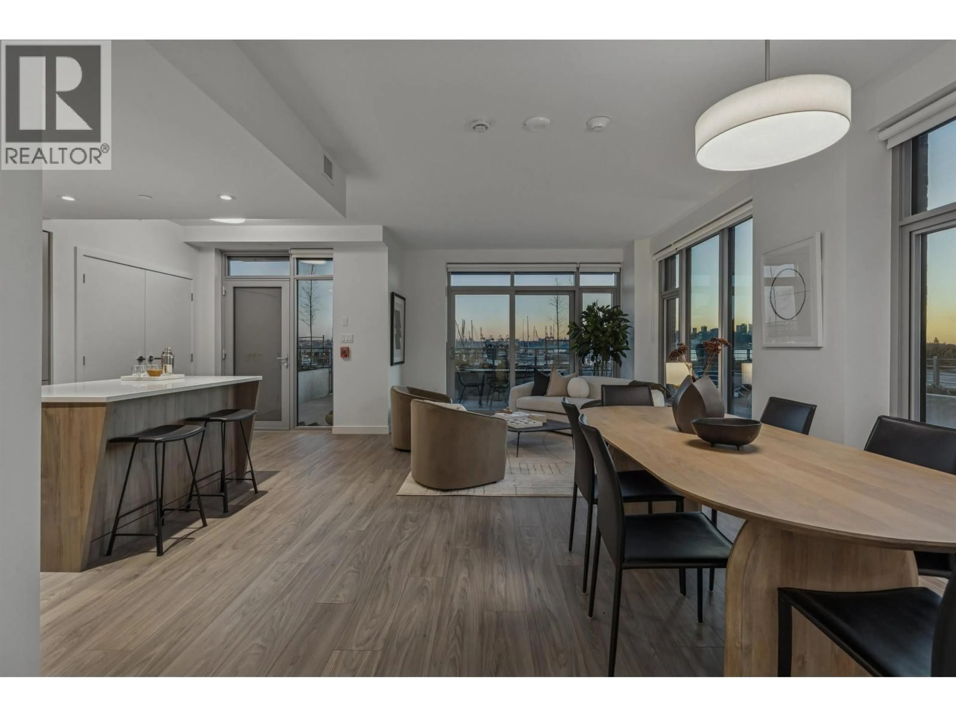 Open concept kitchen, wood/laminate floor for TH112 - 755 HARBOURSIDE DRIVE, North Vancouver British Columbia V7P0G1