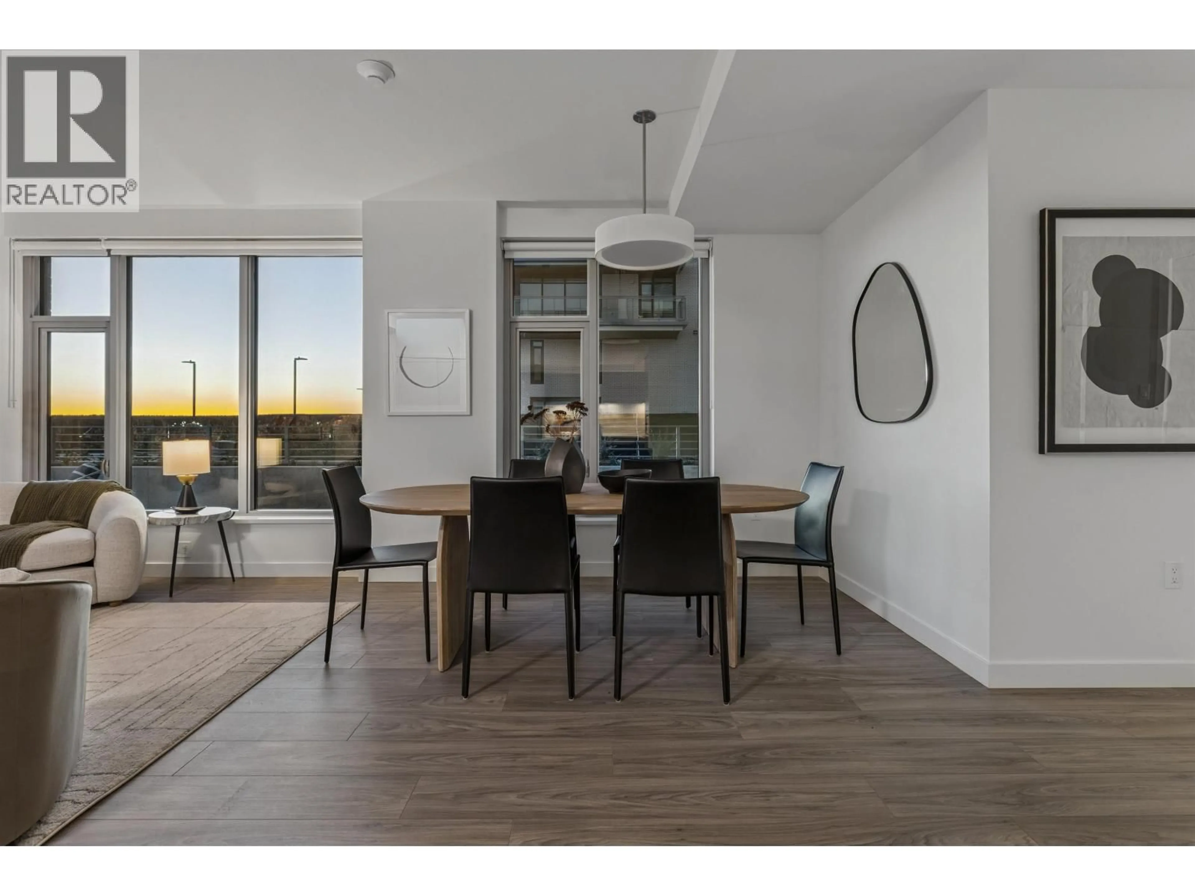 Dining room, wood/laminate floor for TH112 - 755 HARBOURSIDE DRIVE, North Vancouver British Columbia V7P0G1