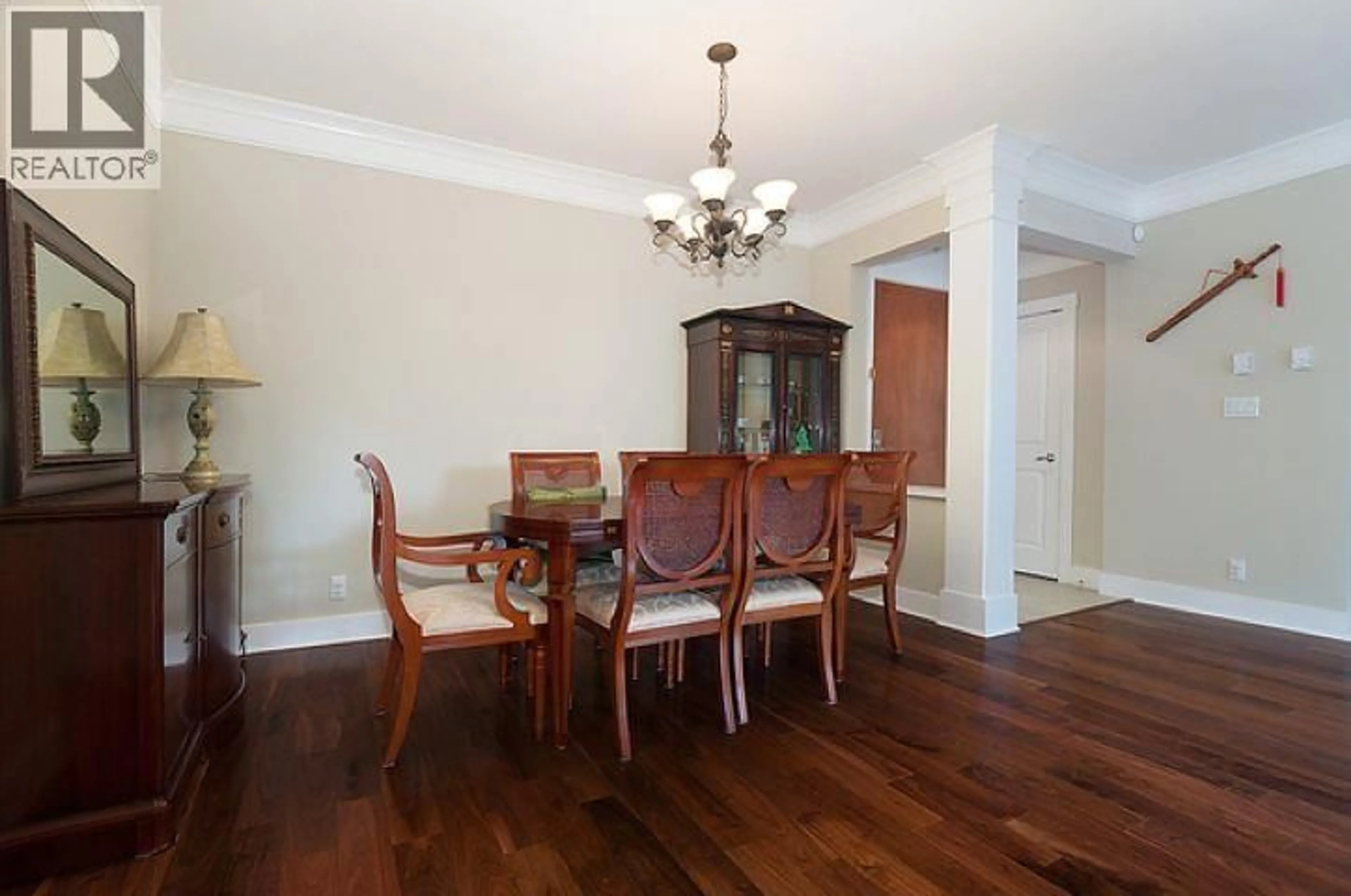 Dining room, wood/laminate floor for 320 - 4685 VALLEY DRIVE, Vancouver British Columbia V6J5M2