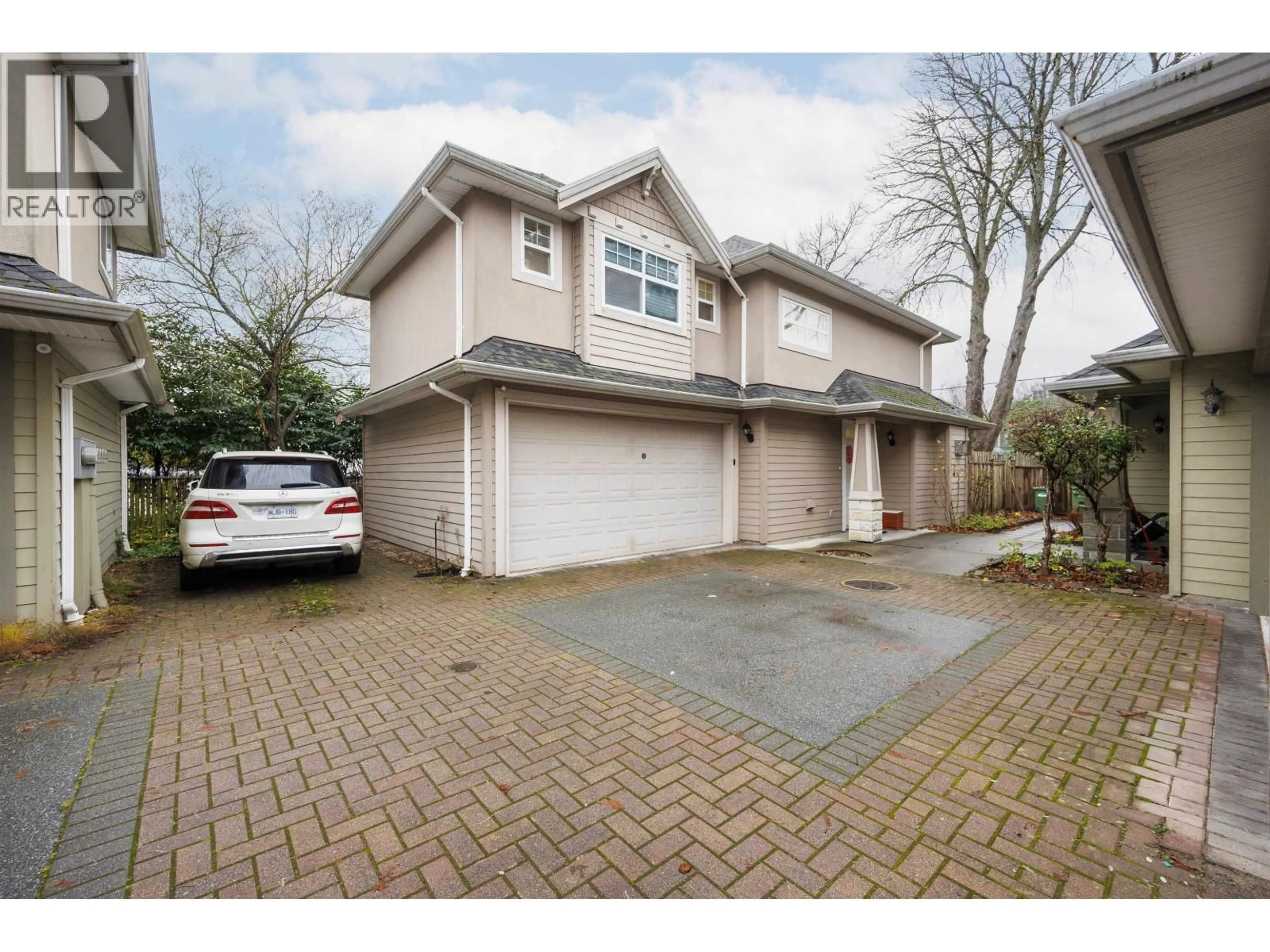 A pic from outside/outdoor area/front of a property/back of a property/a pic from drone, street for 3 - 7831 BENNETT ROAD, Richmond British Columbia V6Y1N3