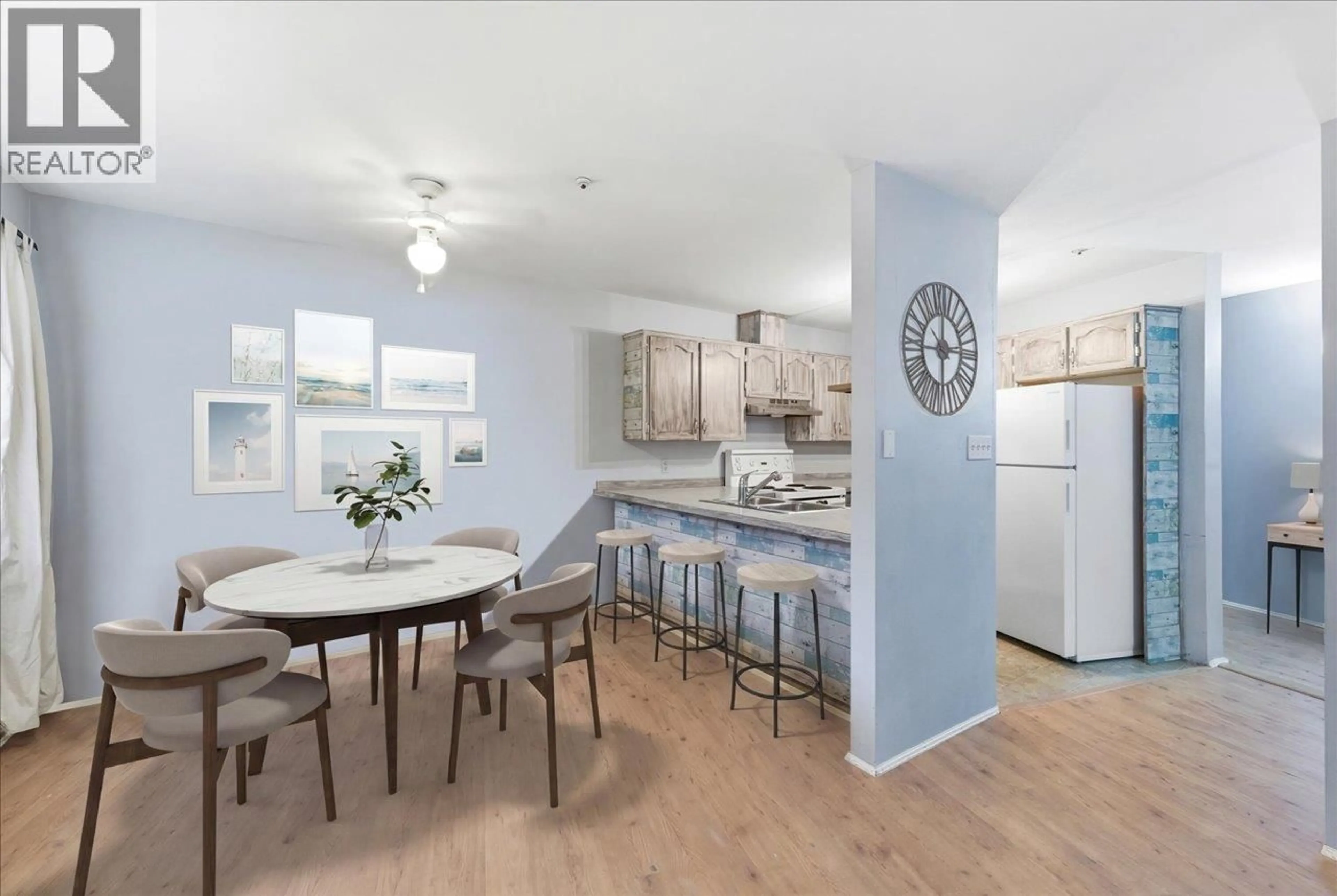 Open concept kitchen, wood/laminate floor for 311 - 11595 FRASER STREET, Maple Ridge British Columbia V2X0X7