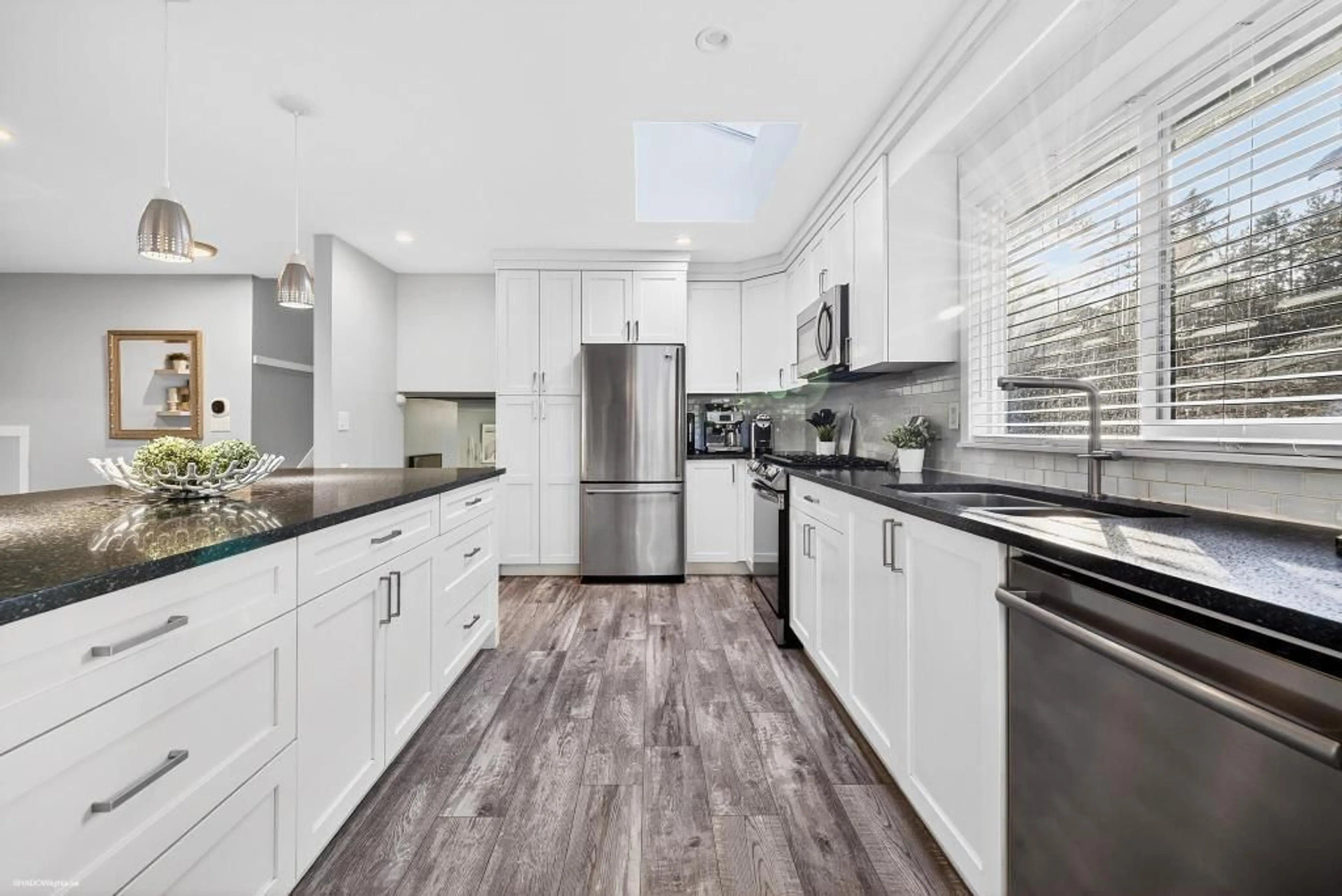 Contemporary kitchen, ceramic/tile floor for 11702 64A AVENUE, Delta British Columbia V4E2C6