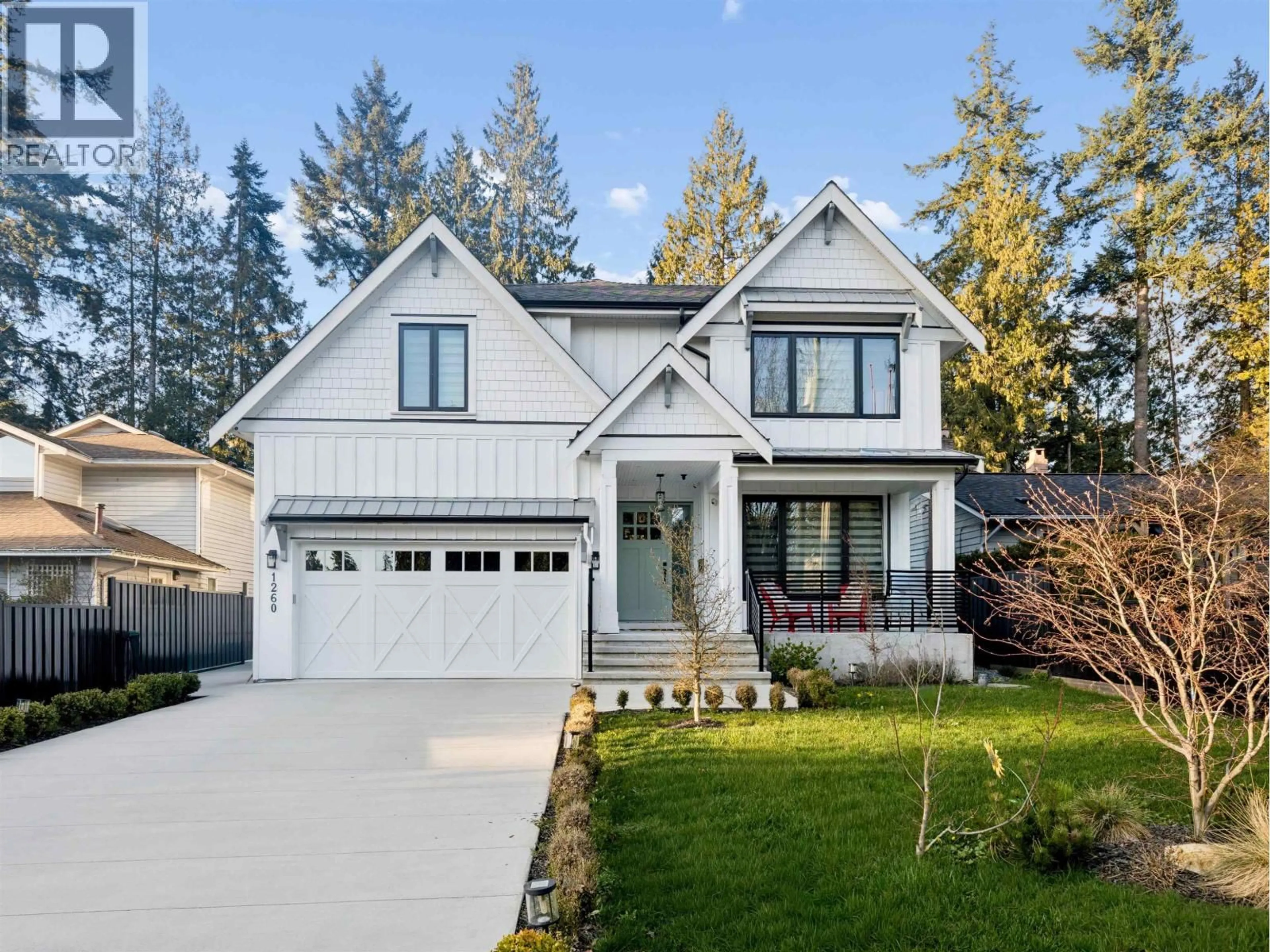Home with vinyl exterior material, street for 1260 PLATEAU DRIVE, North Vancouver British Columbia V7P2J4