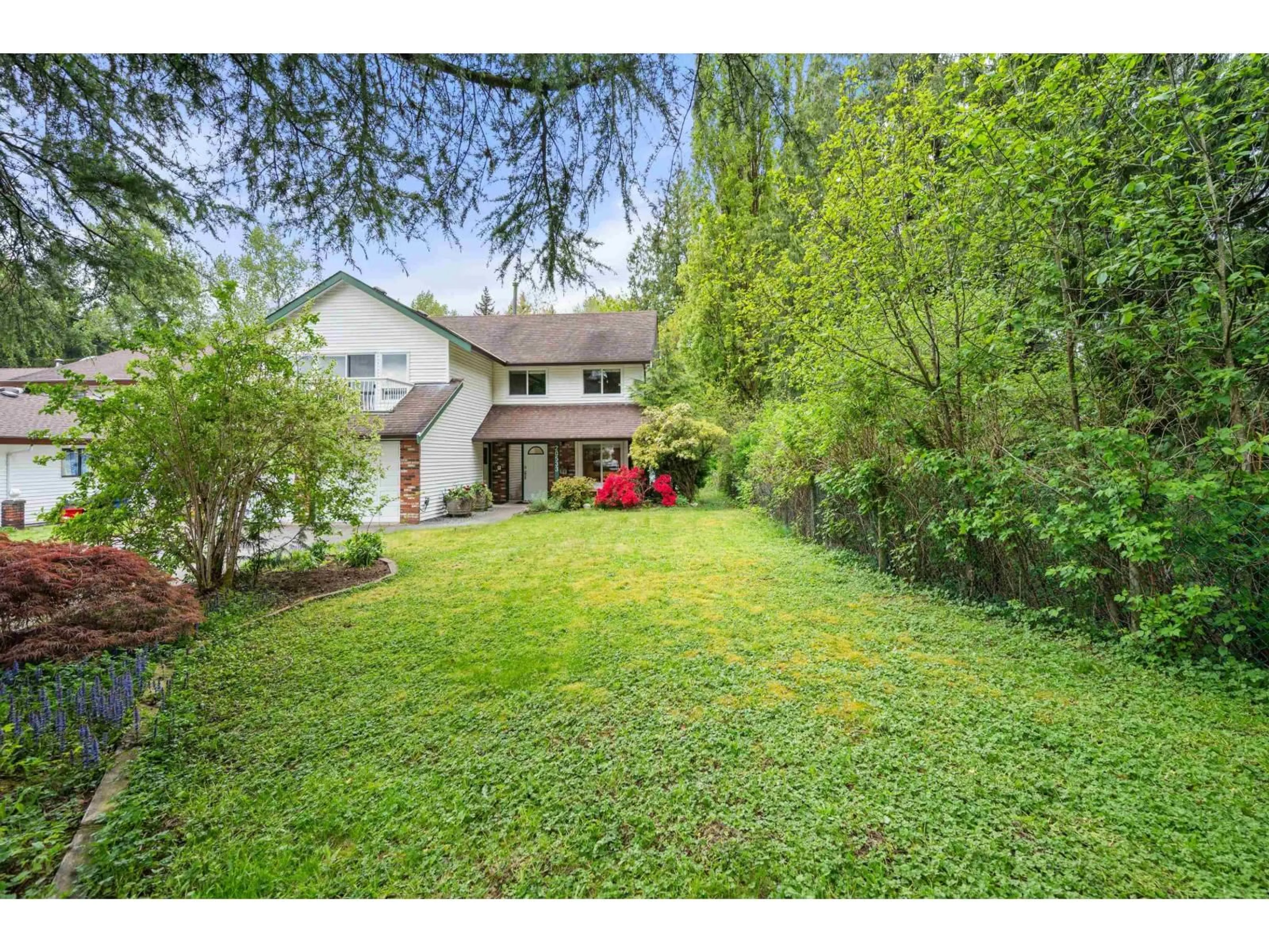 A pic from outside/outdoor area/front of a property/back of a property/a pic from drone, street for 20533 TELEGRAPH TRAIL, Langley British Columbia V1M1A7