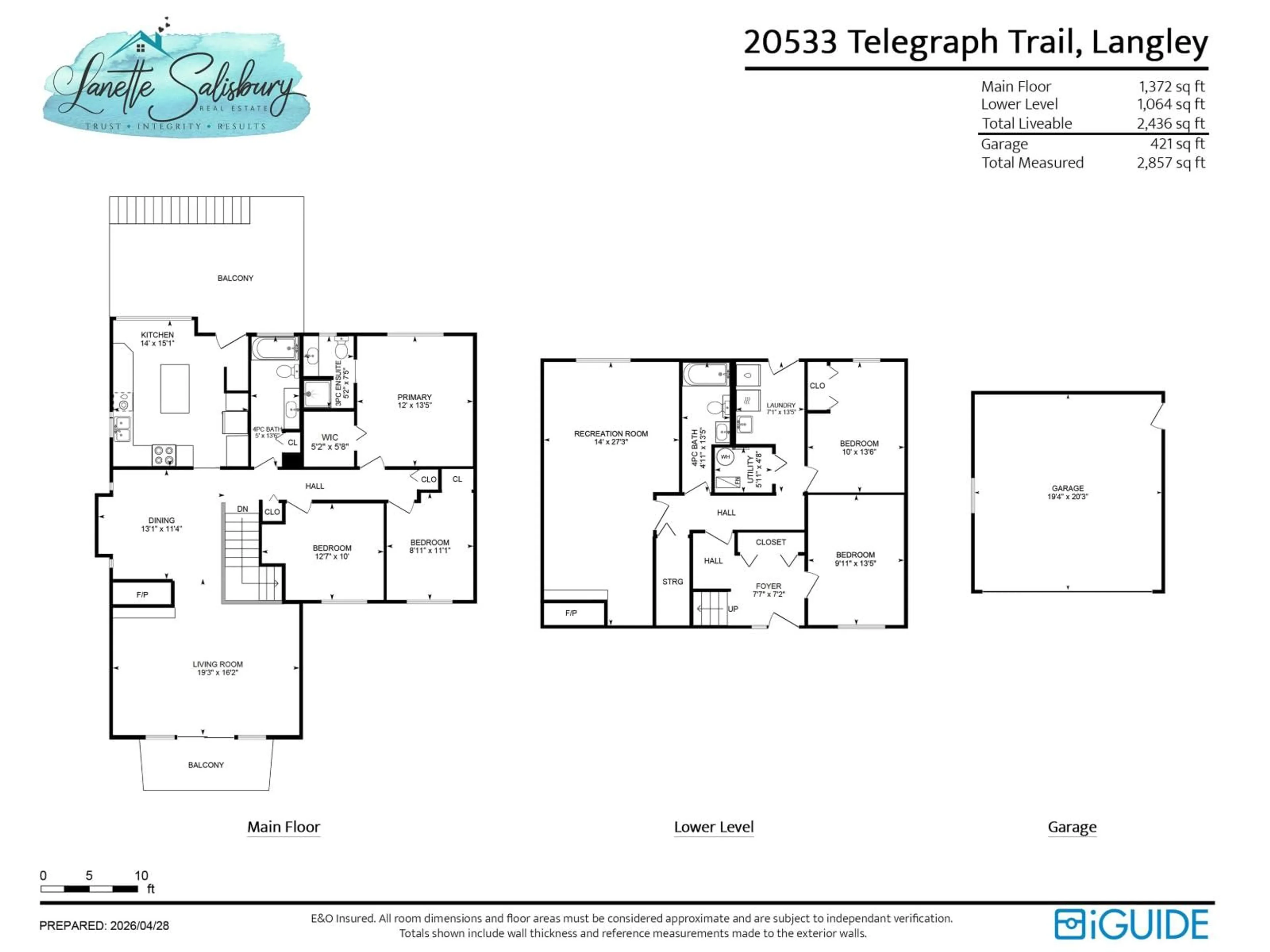 Floor plan for 20533 TELEGRAPH TRAIL, Langley British Columbia V1M1A7