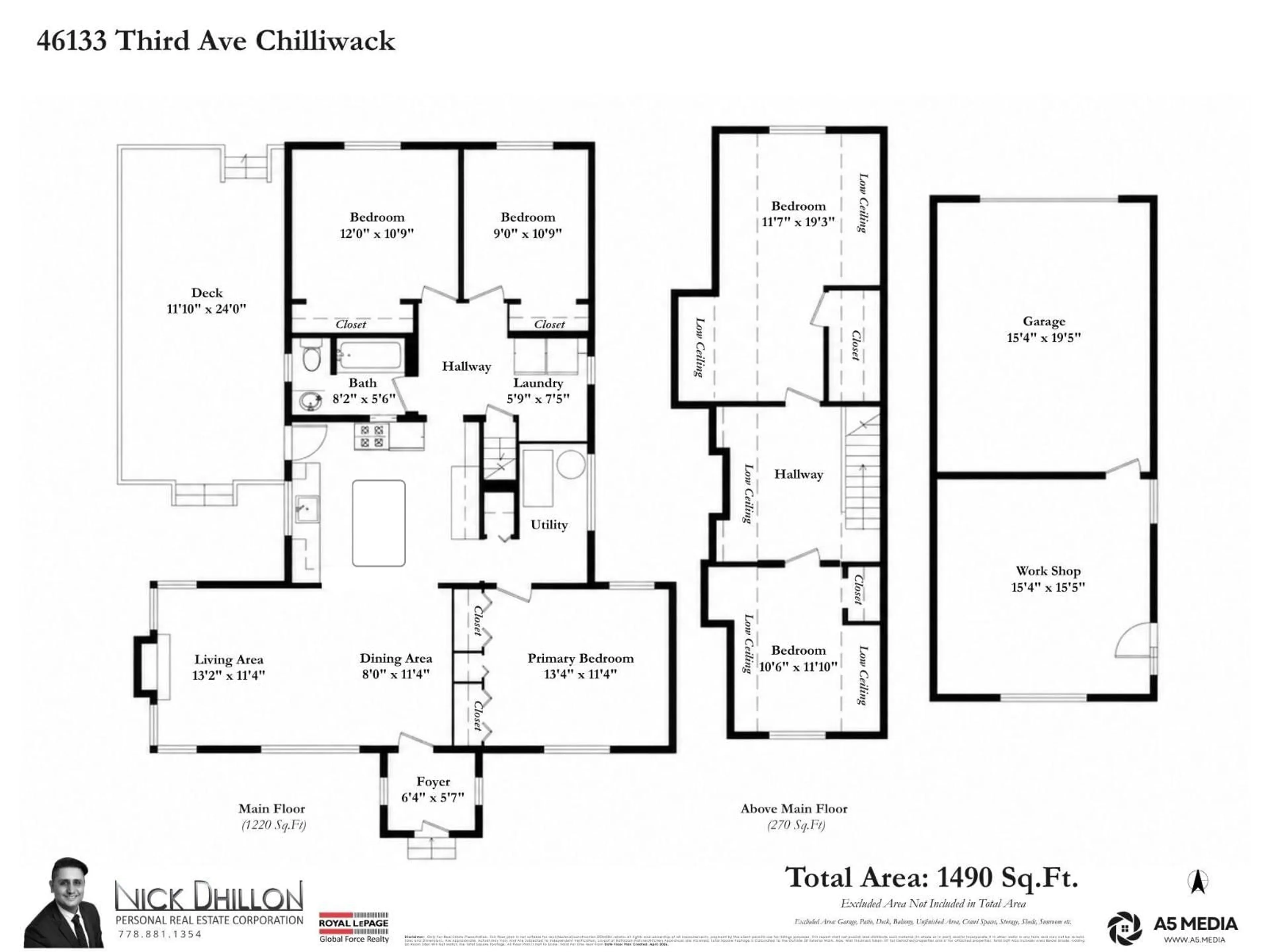 Floor plan for 46133 THIRD AVENUE, Chilliwack British Columbia V2P1R7