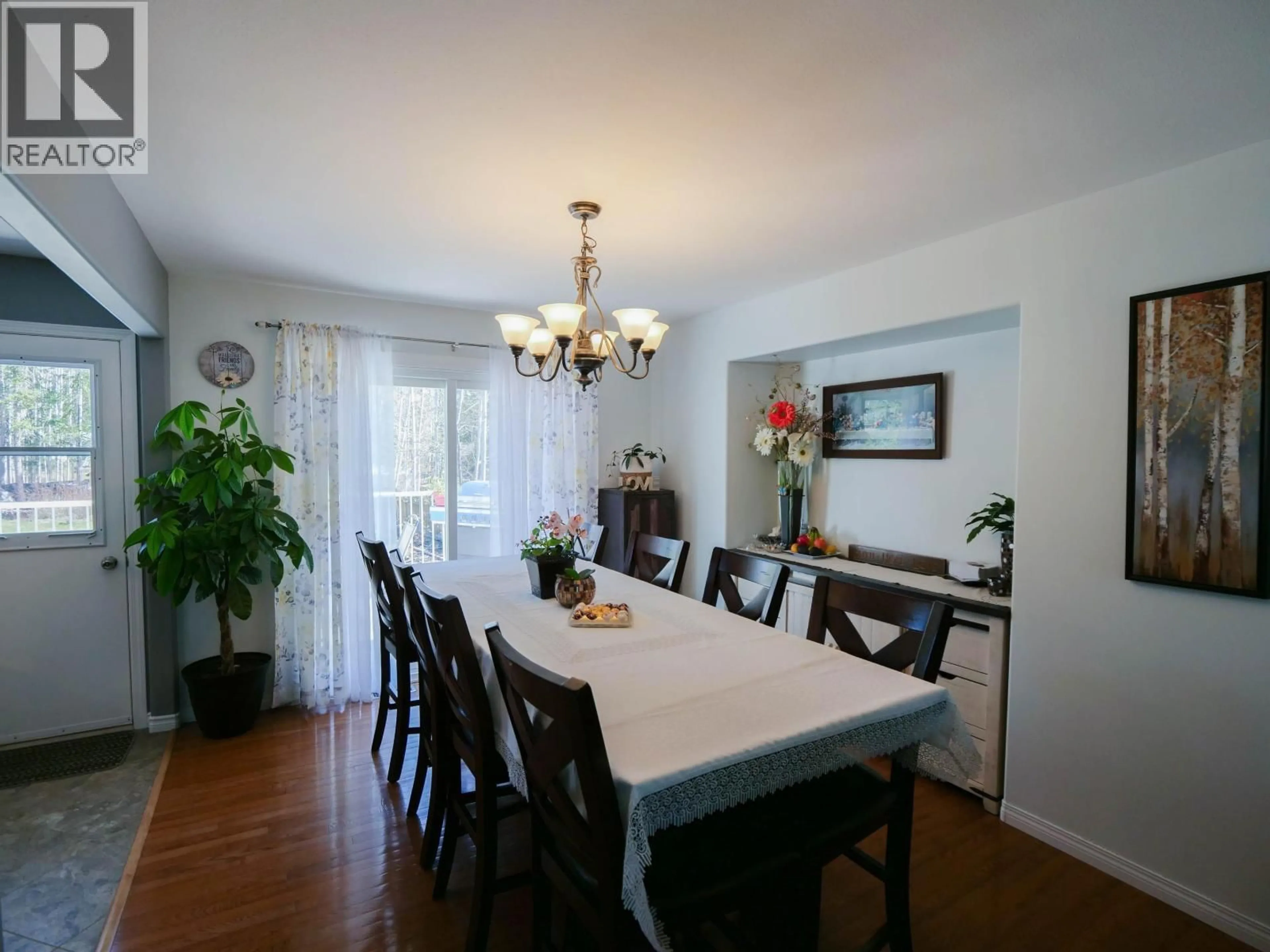 Dining room, wood/laminate floor for 136 GROSZ ROAD, Quesnel British Columbia V2J5J8