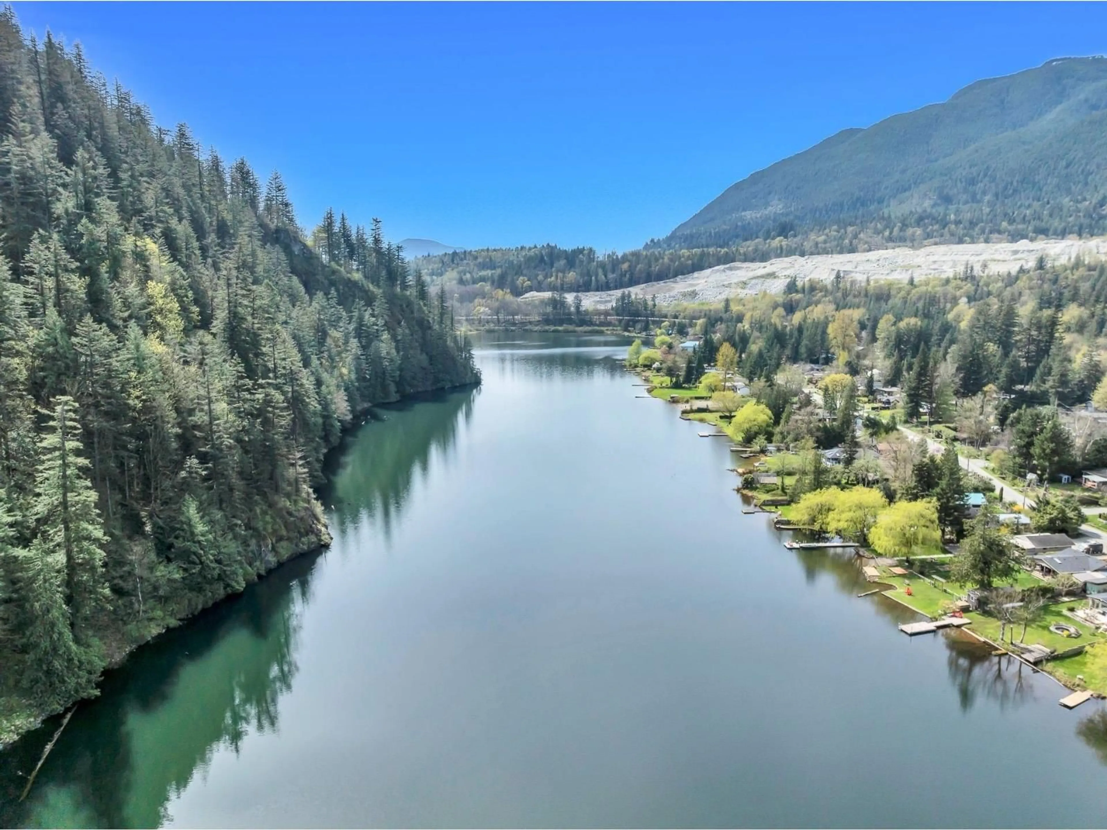A pic from outside/outdoor area/front of a property/back of a property/a pic from drone, water/lake/river/ocean view for 44239 BAYVIEW ROAD, Mission British Columbia V0M1N0