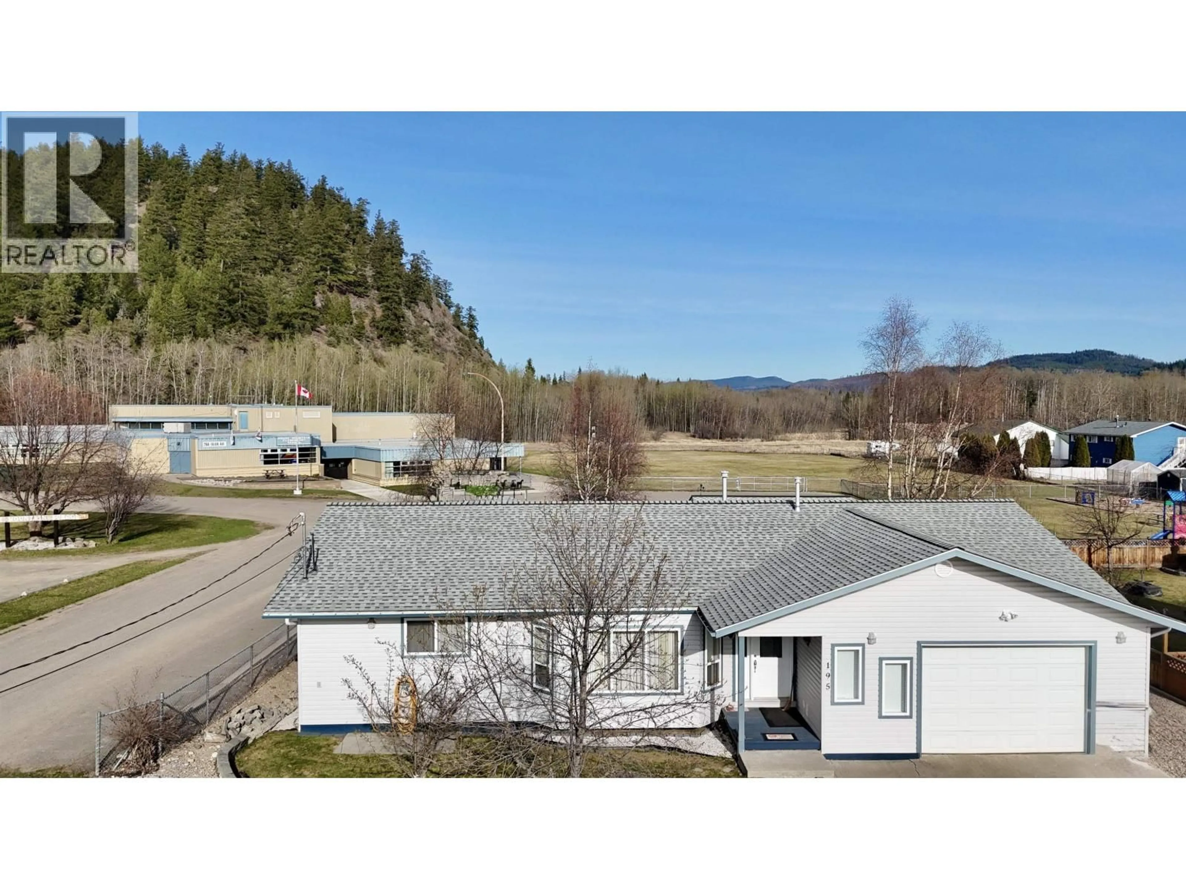 A pic from outside/outdoor area/front of a property/back of a property/a pic from drone, mountain view for 195 MURRAY STREET, Fraser Lake British Columbia V0J1S0