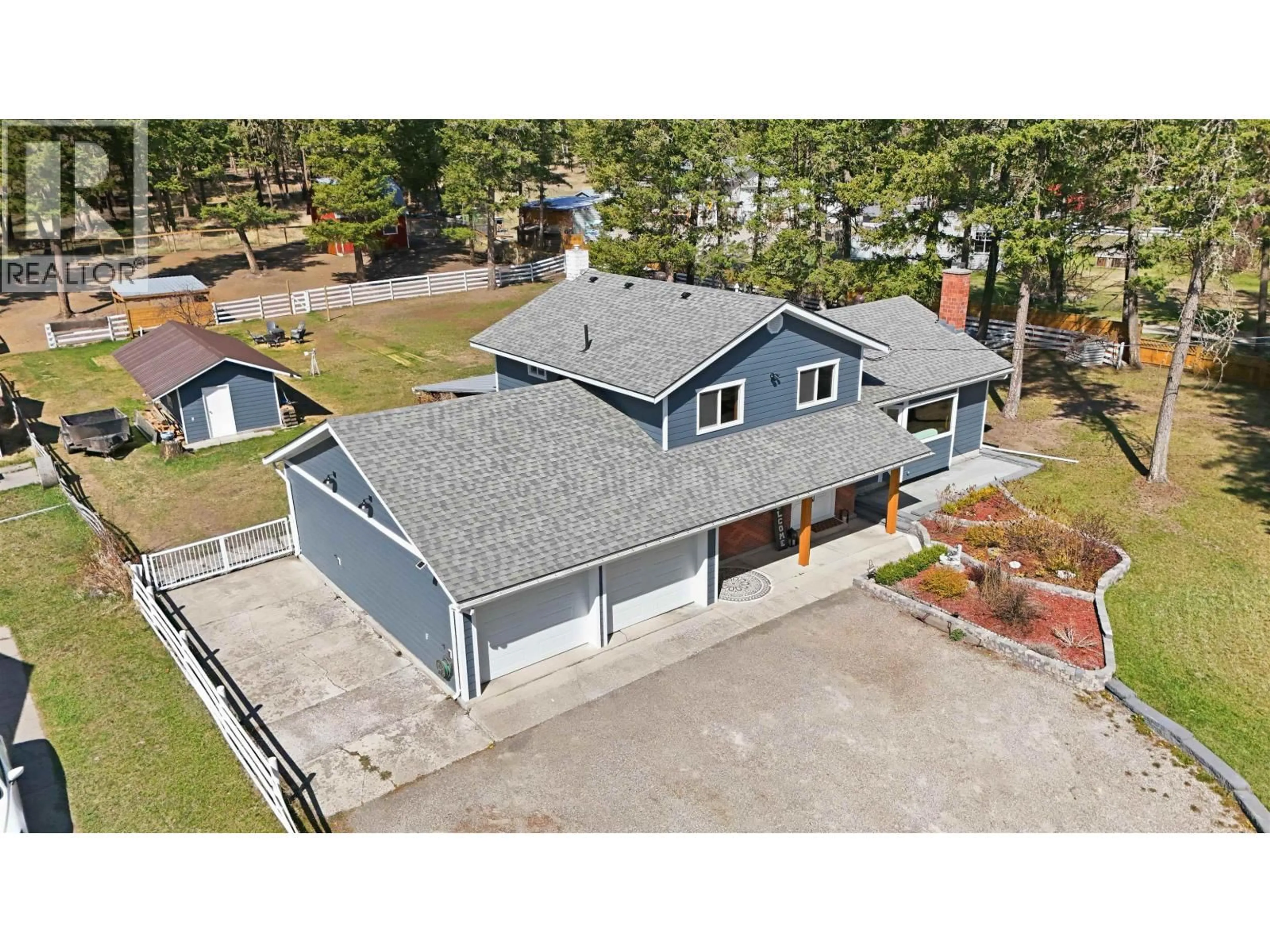 A pic from outside/outdoor area/front of a property/back of a property/a pic from drone, unknown for 2479 BUSH ROAD, Williams Lake British Columbia V2G4V9