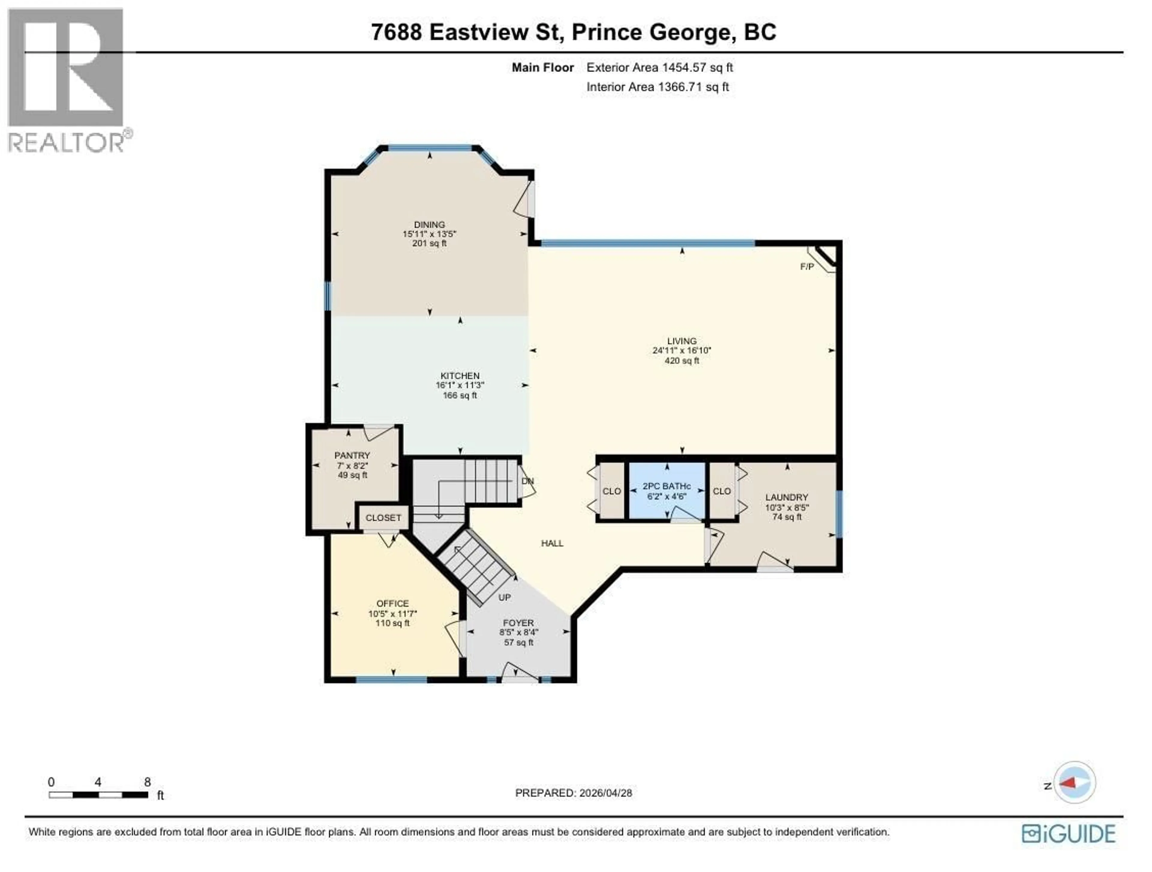 Floor plan for 7688 EASTVIEW STREET, Prince George British Columbia V2N6X9