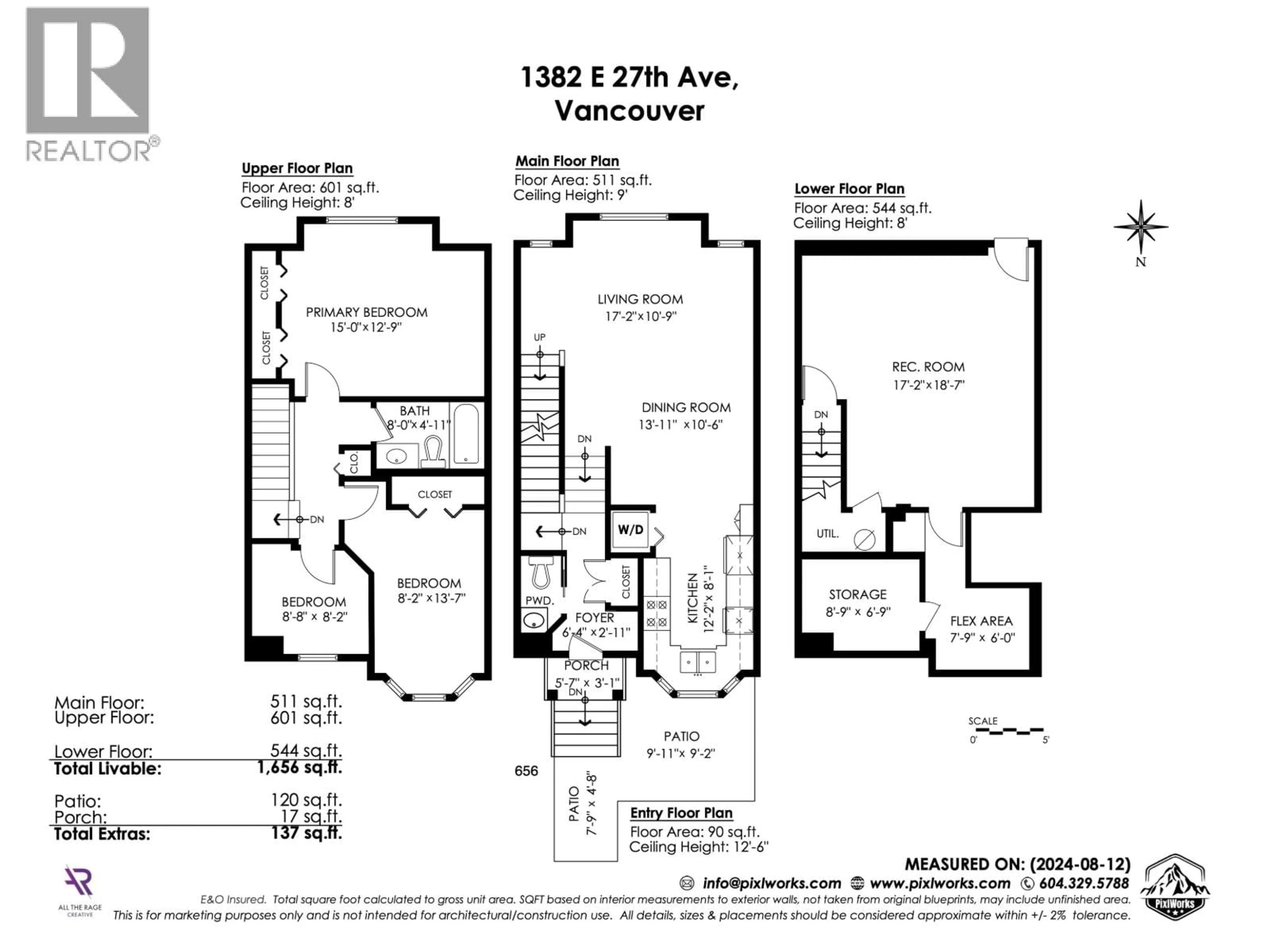 Floor plan for 1382 27TH AVENUE, Vancouver British Columbia V5V2L8