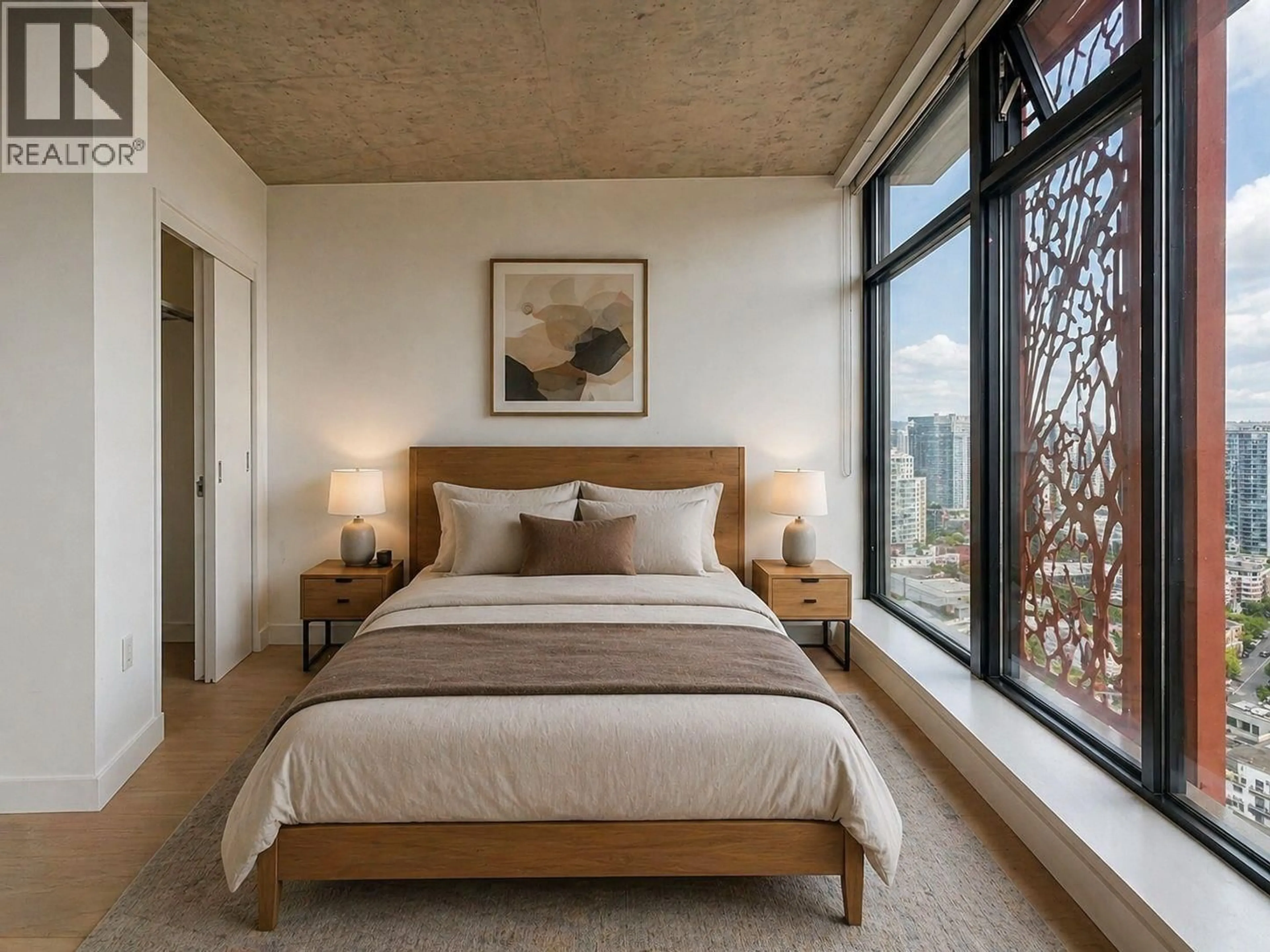 Bedroom with bed, unknown for 3309 - 128 CORDOVA STREET, Vancouver British Columbia V6B0E6