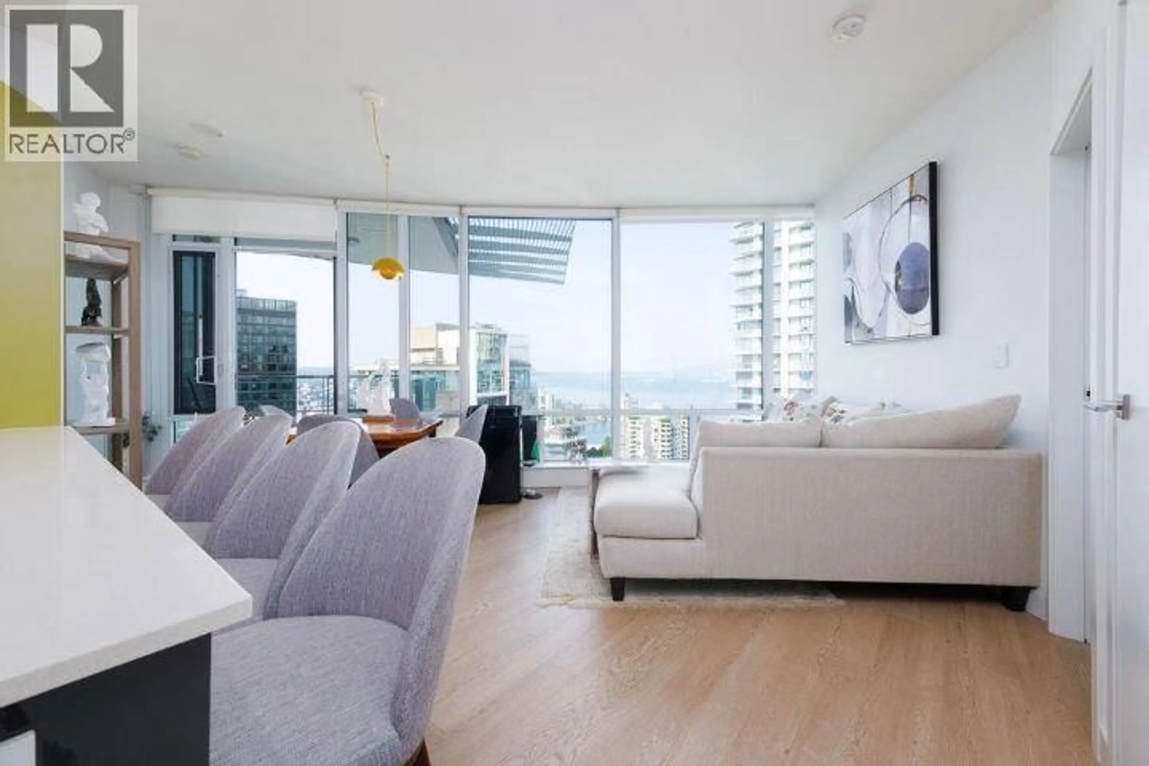 Living room with furniture, unknown for 3708 - 1283 HOWE STREET, Vancouver British Columbia V6Z0E3