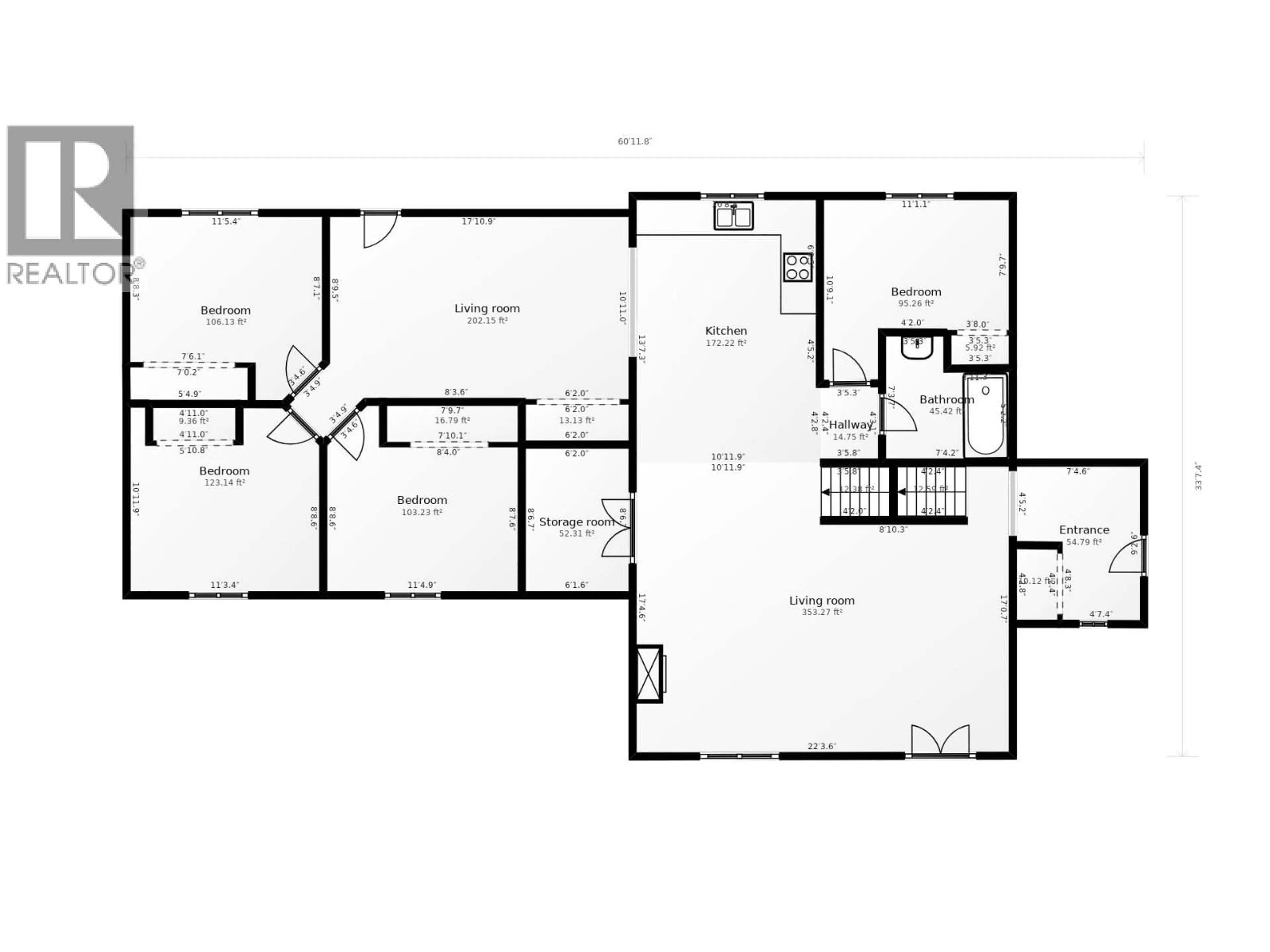 Floor plan for 13351 CHARLIE LAKE CRESCENT, Charlie Lake British Columbia V0C1H0