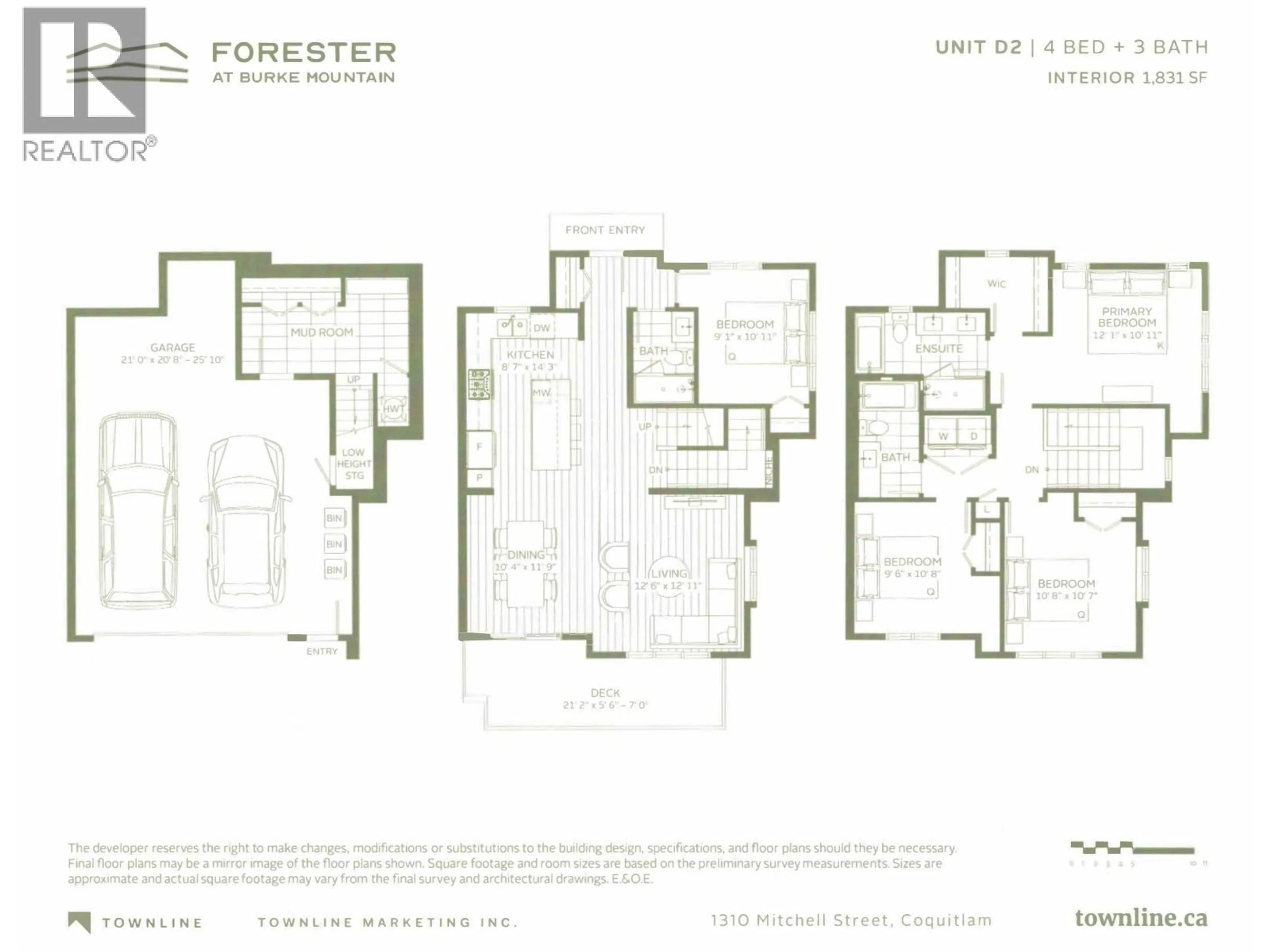 Floor plan for 171 - 1310 MITCHELL STREET, Coquitlam British Columbia V3E0T9