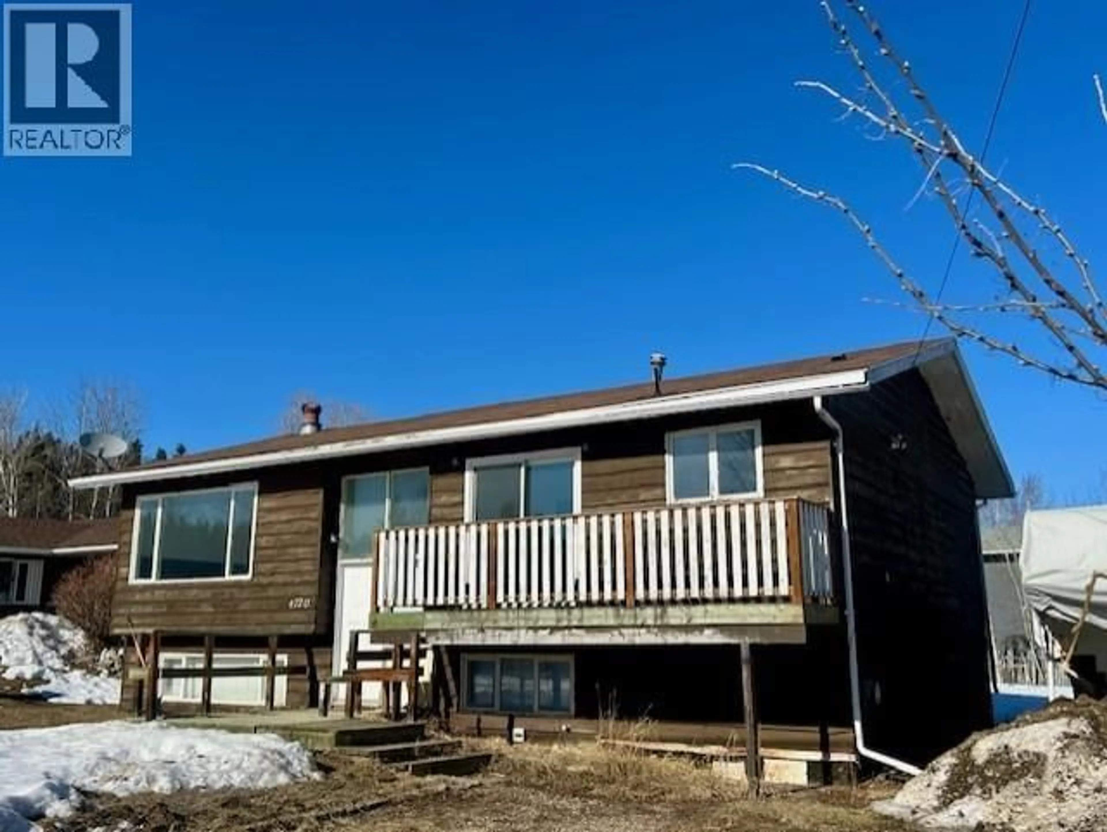 A pic from outside/outdoor area/front of a property/back of a property/a pic from drone, building for 4720 BOUNDARY ROAD, Fort Nelson British Columbia V0C1R0