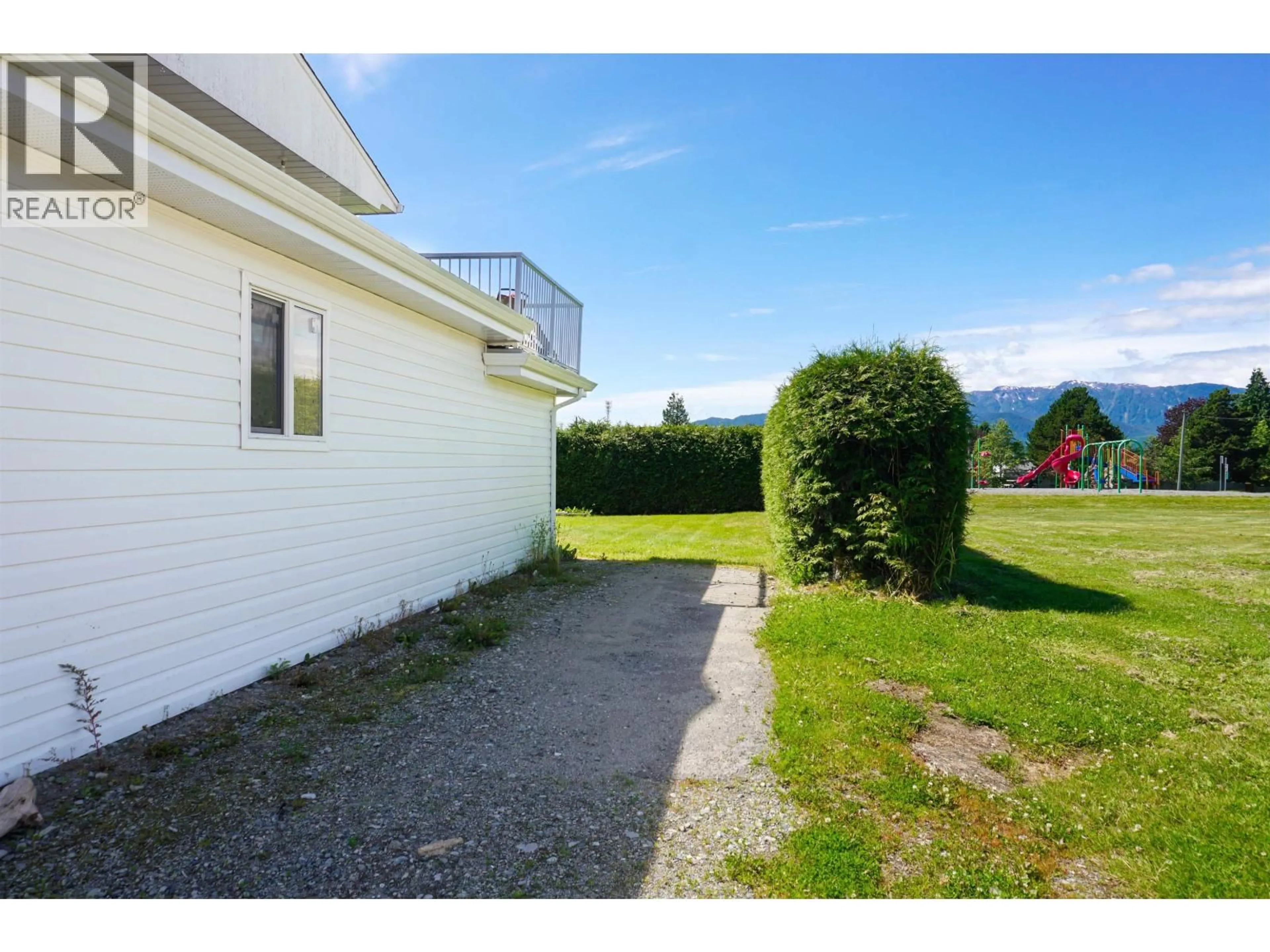 A pic from outside/outdoor area/front of a property/back of a property/a pic from drone, mountain view for 22 HERON STREET, Kitimat British Columbia V8C1N4
