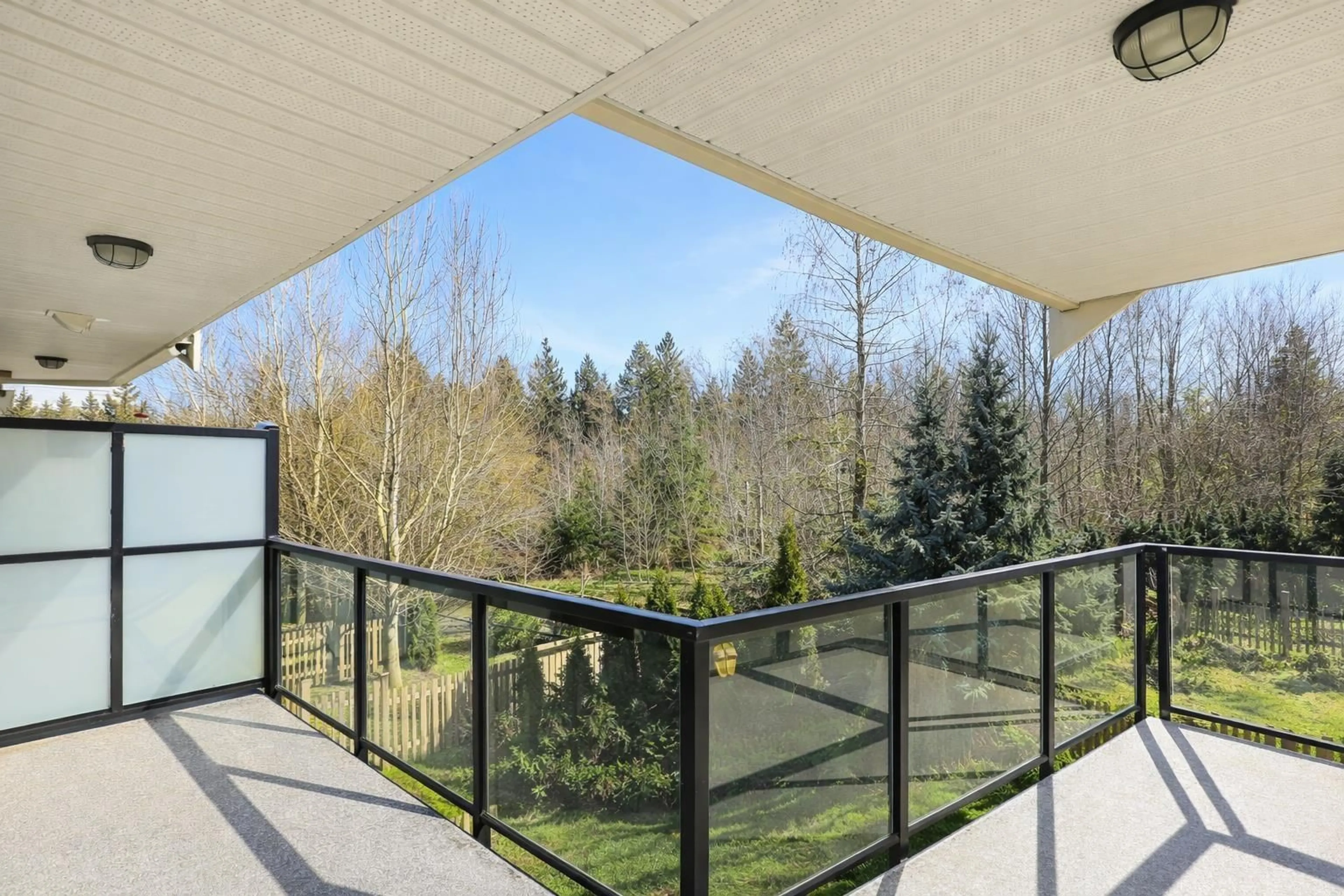 Patio, forest/trees view for 73 - 20498 82 AVENUE, Langley British Columbia V2Y0V1