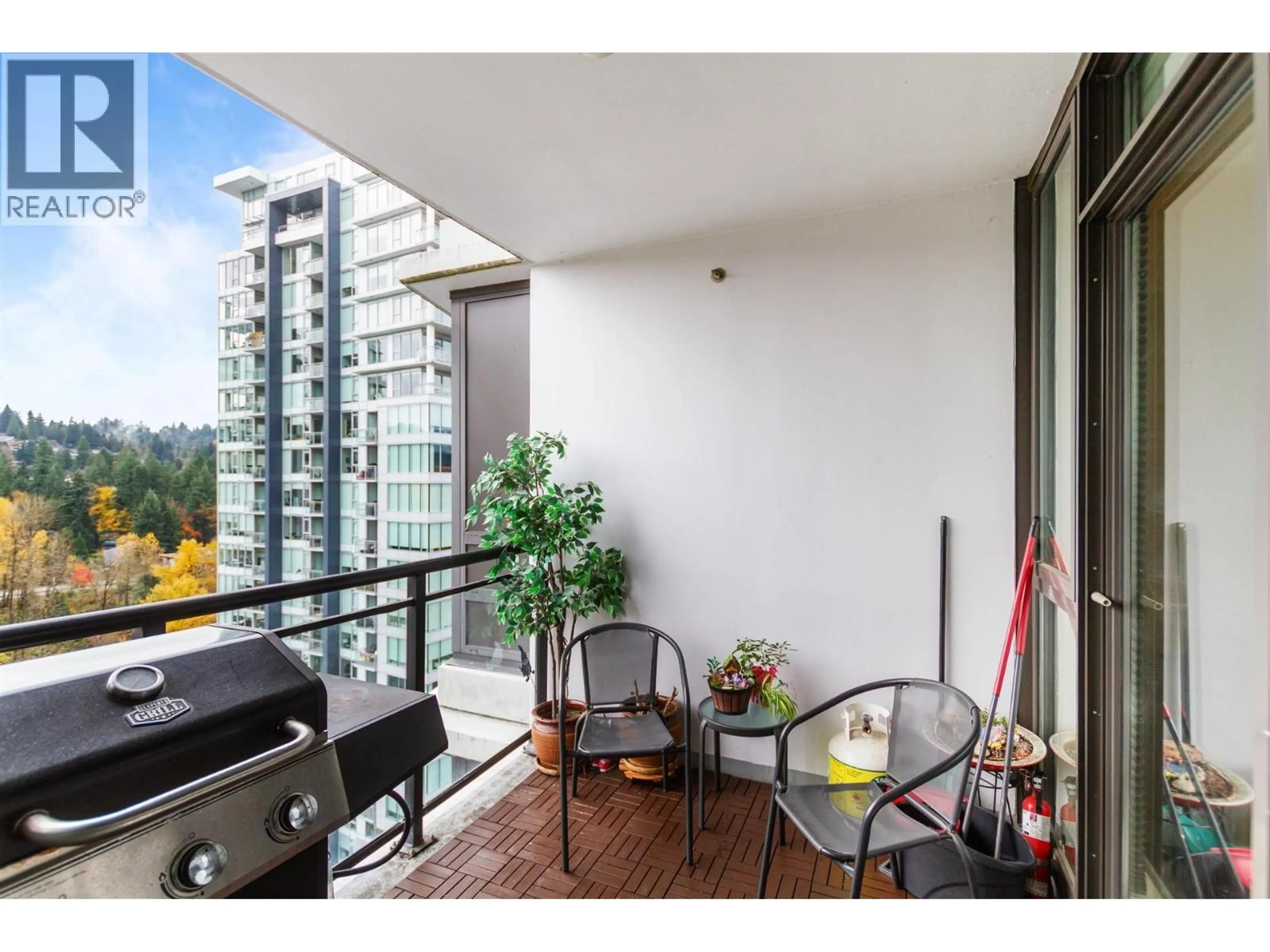 Balcony in the apartment, water/lake/river/ocean view for 1703 - 400 CAPILANO ROAD, Port Moody British Columbia V3H0E1