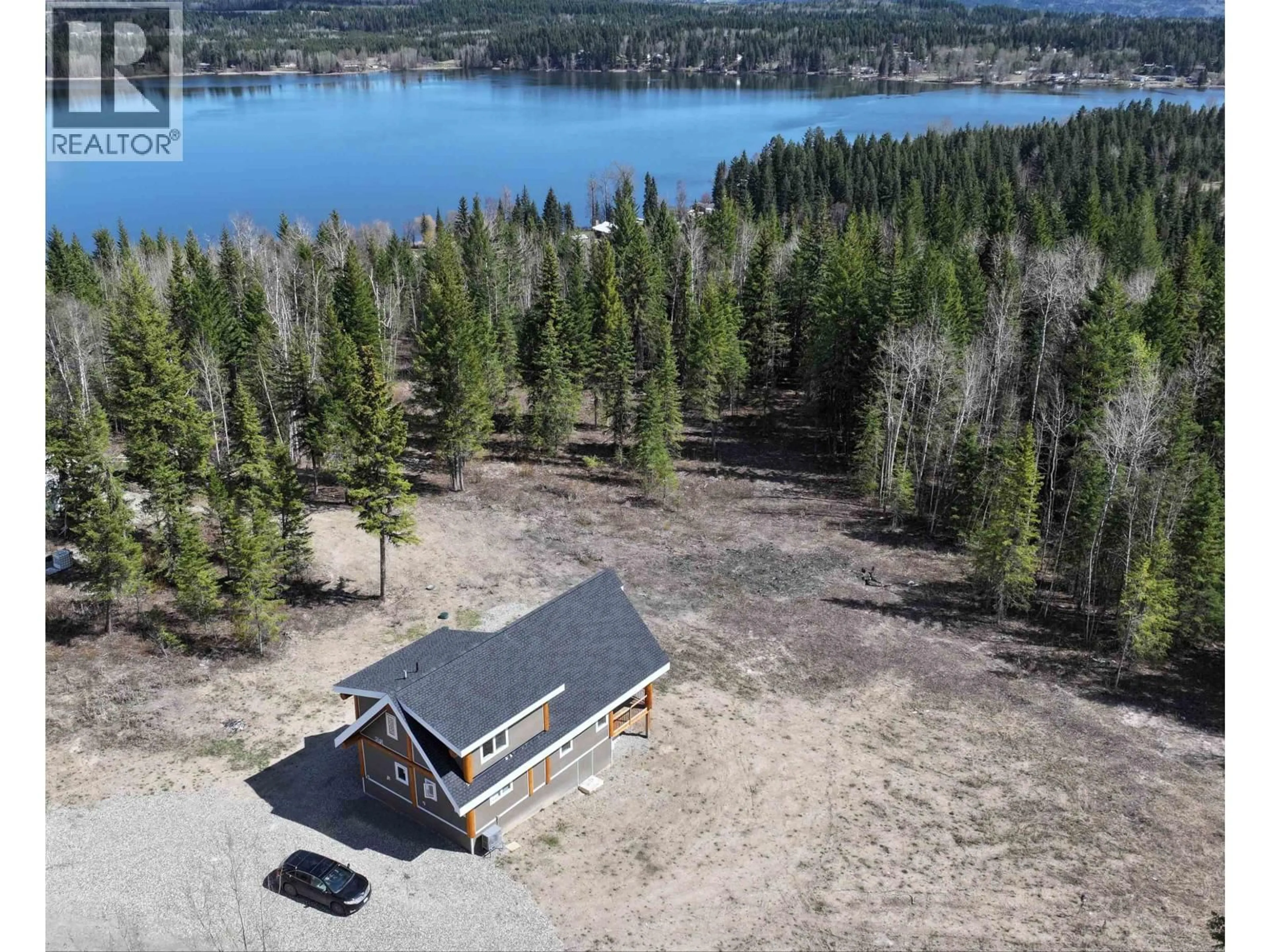 A pic from outside/outdoor area/front of a property/back of a property/a pic from drone, water/lake/river/ocean view for 1859 PURSER CREEK ROAD, Quesnel British Columbia V2J7C1
