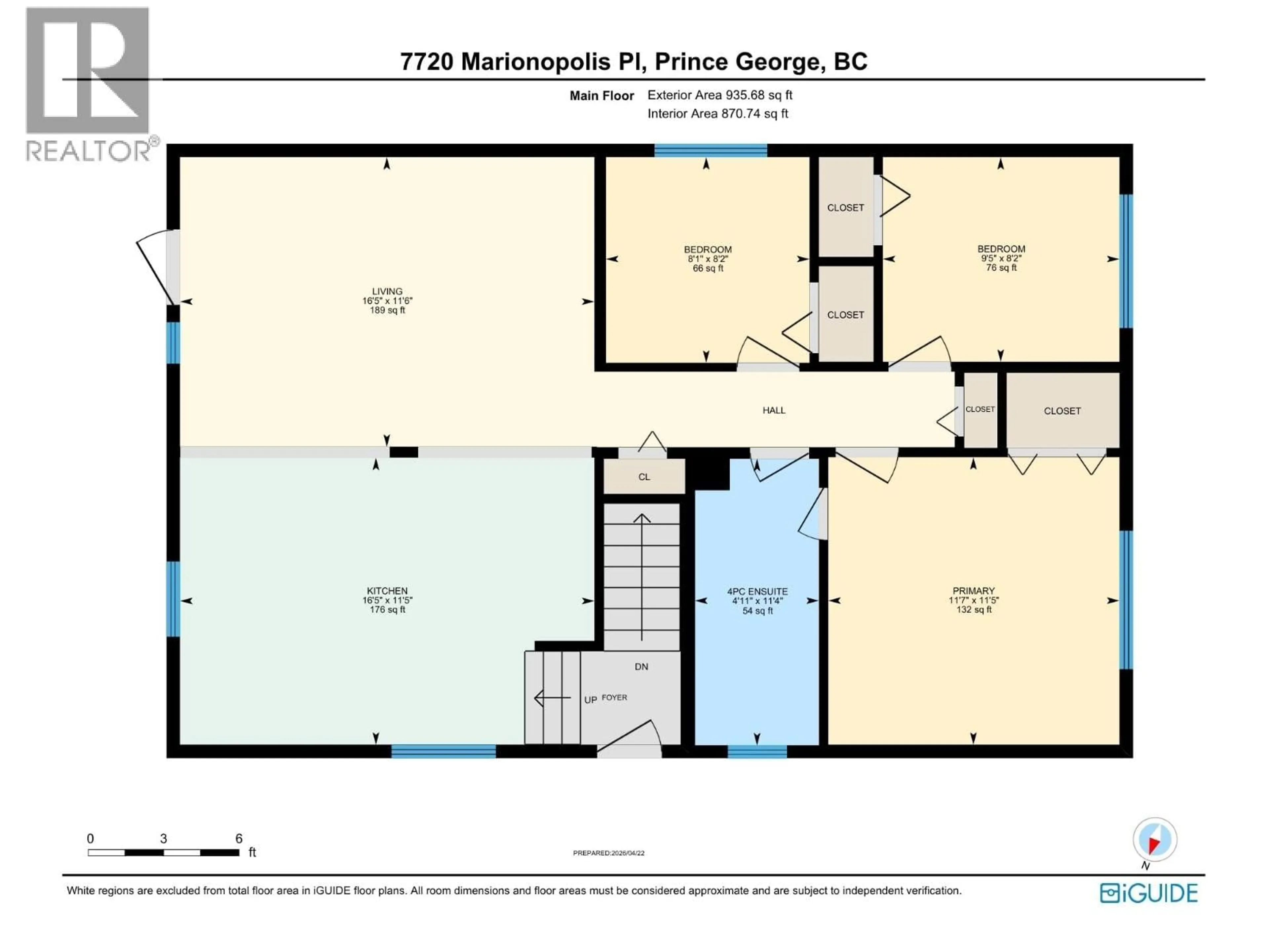 Floor plan for 7720 MARIONOPOLIS PLACE, Prince George British Columbia V2N3L5