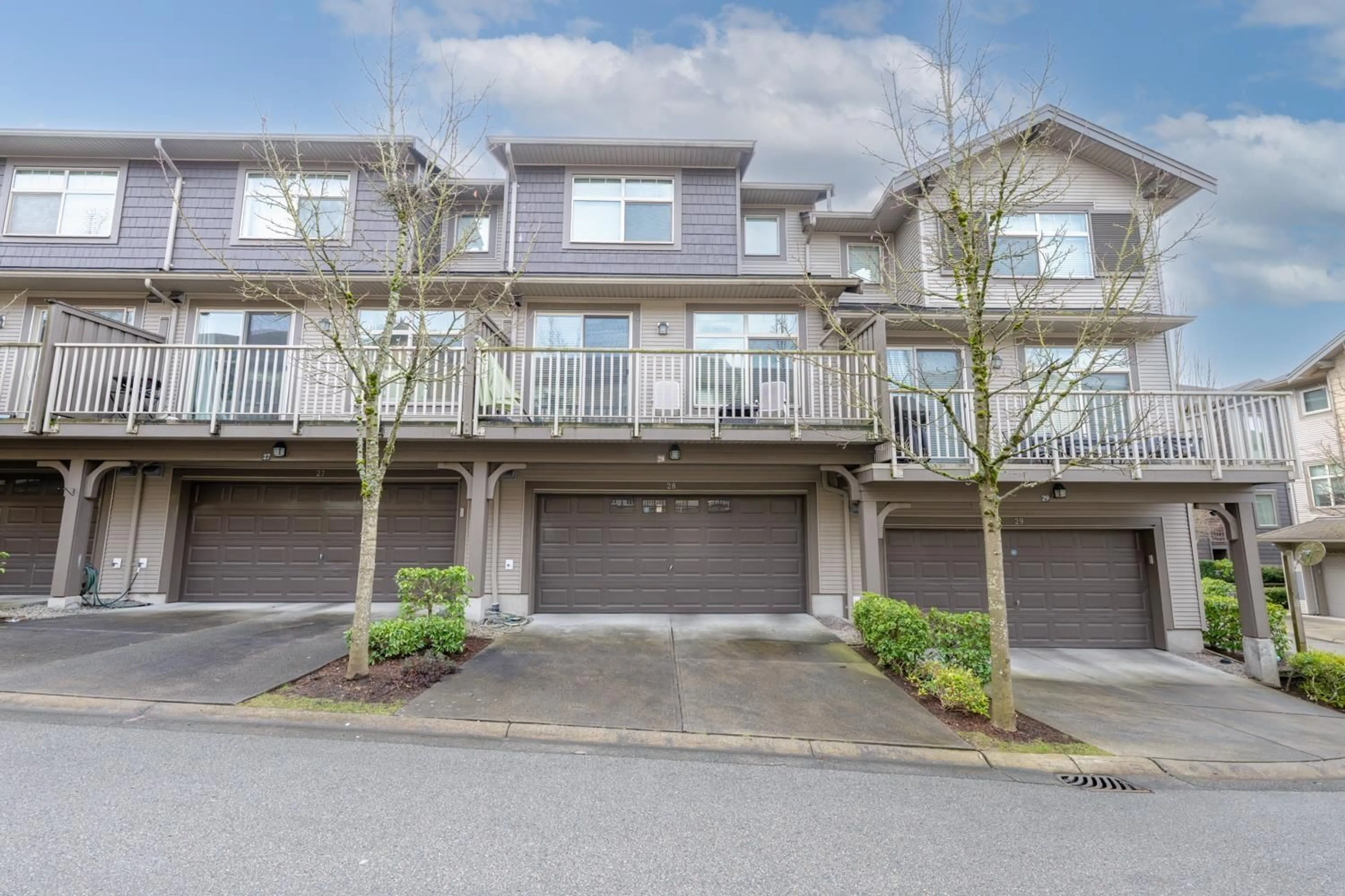A pic from outside/outdoor area/front of a property/back of a property/a pic from drone, street for 28 - 10605 DELSOM CRESCENT, Delta British Columbia V4C0A4