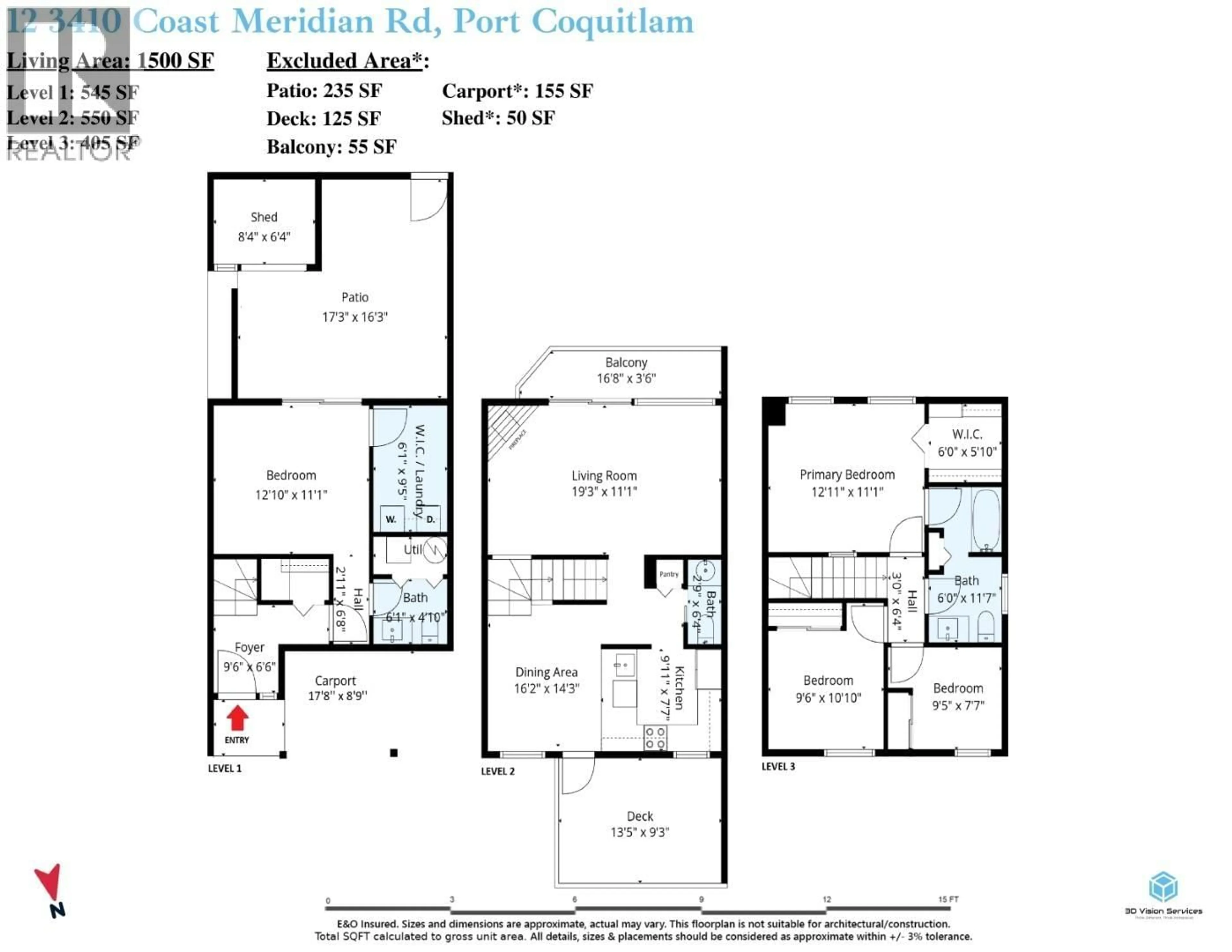 Floor plan for 12 - 3410 COAST MERIDIAN ROAD, Port Coquitlam British Columbia V3B6X3