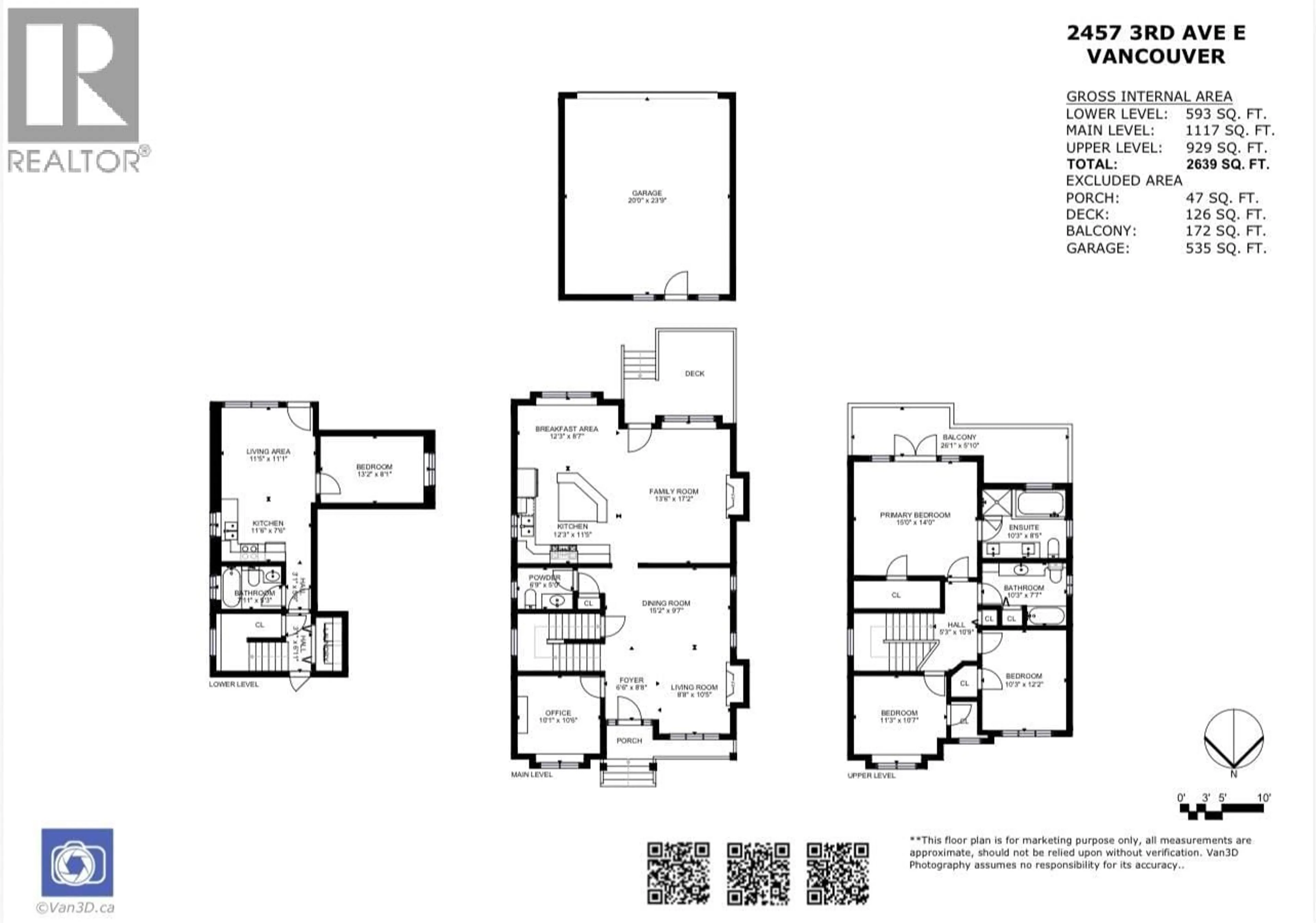 Floor plan for 2457 3RD AVENUE, Vancouver British Columbia V5M1G8