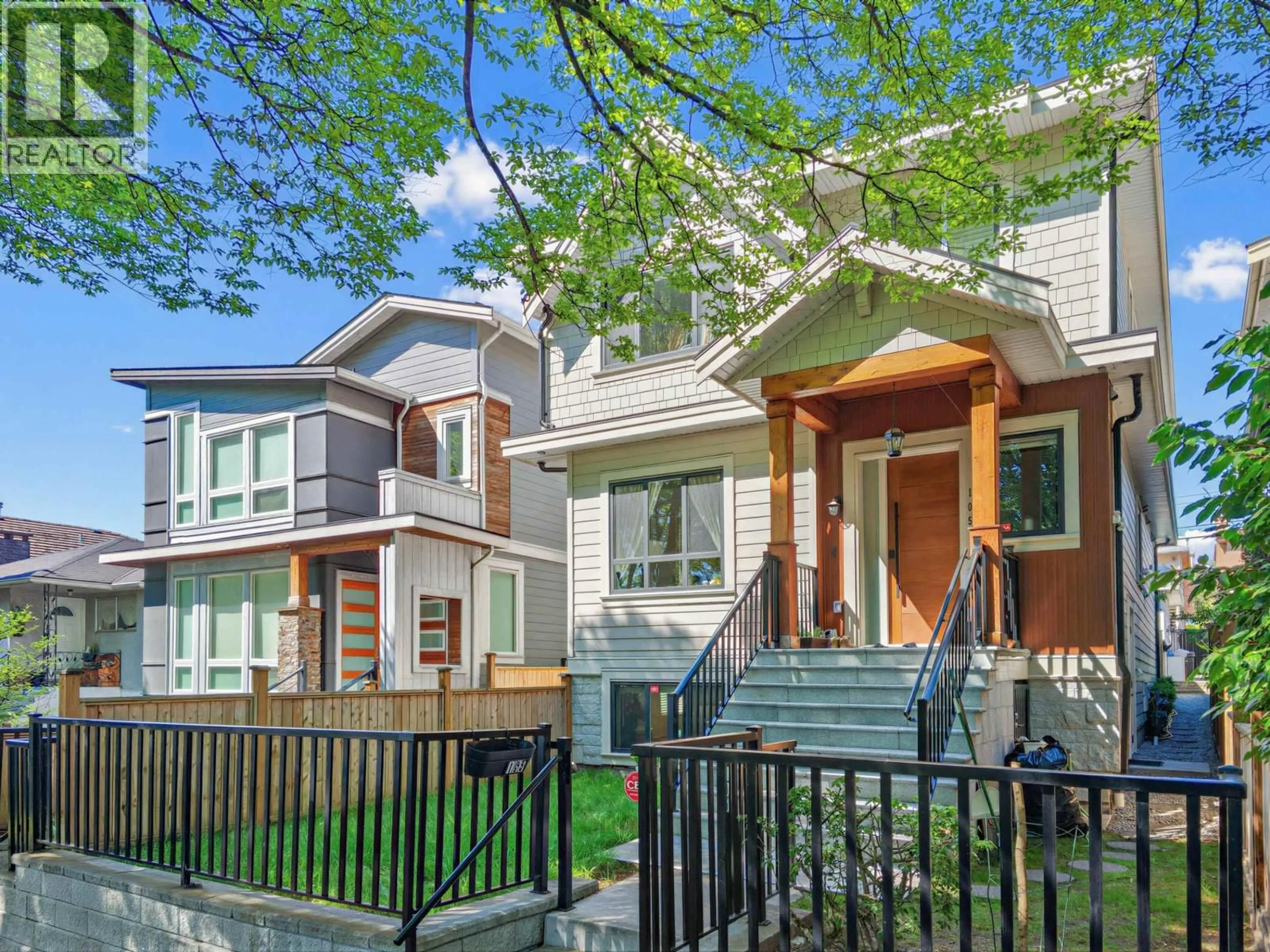 Home with vinyl exterior material, street for 105 64TH AVENUE, Vancouver British Columbia V5X2M3