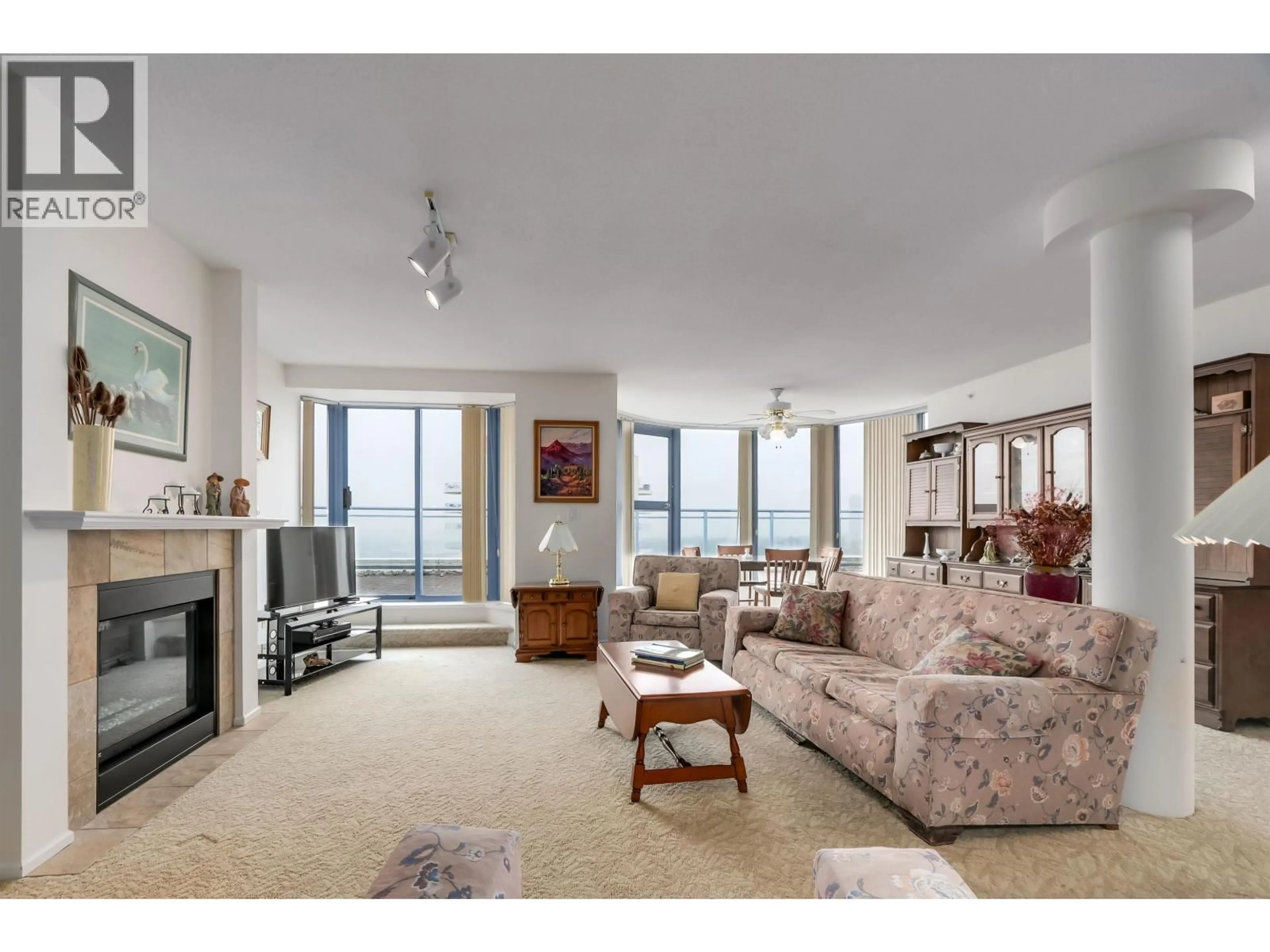 Living room with furniture, unknown for 2104 - 719 PRINCESS STREET, New Westminster British Columbia V3M6T9
