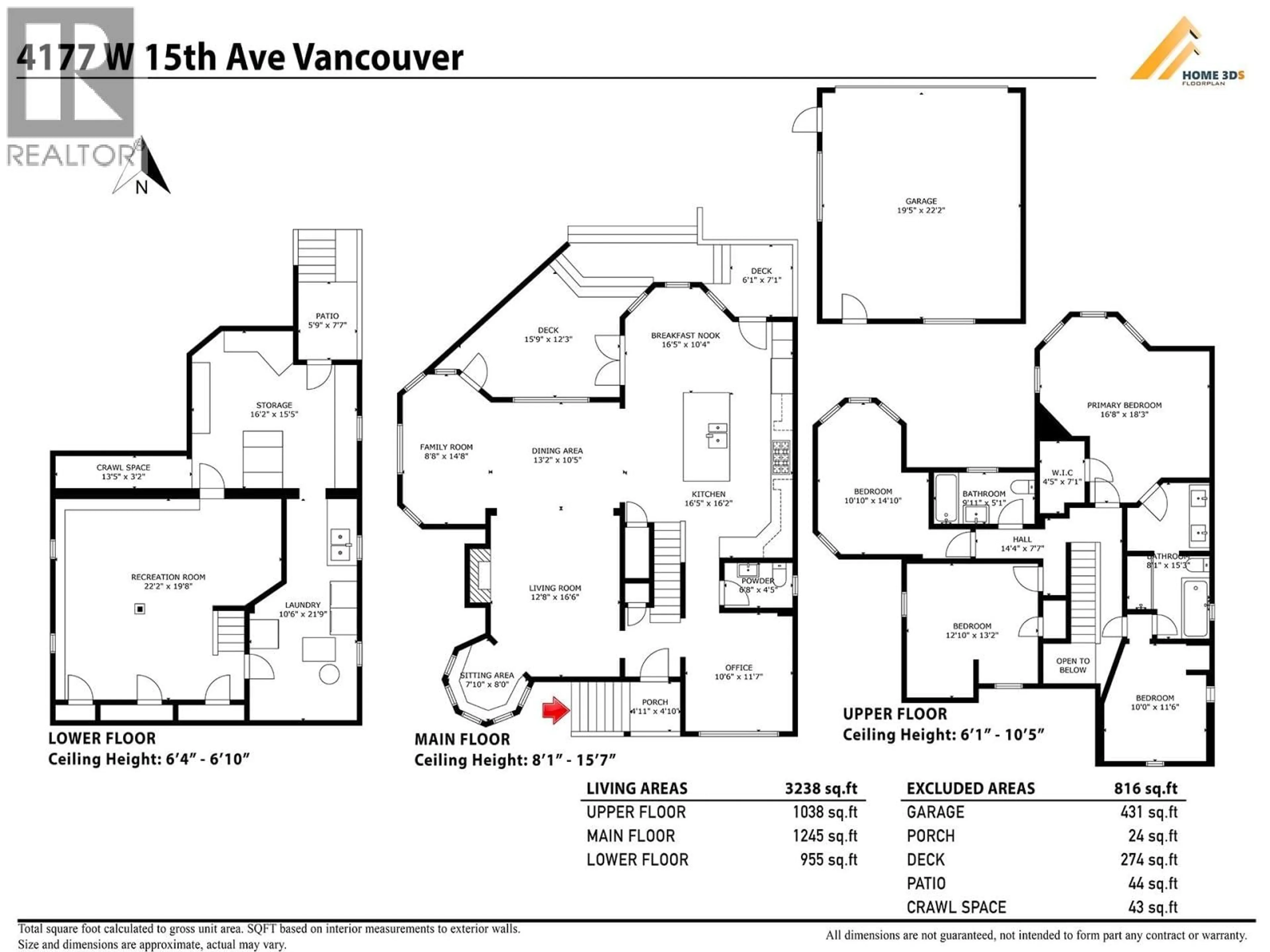 Floor plan for 4177 15TH AVENUE, Vancouver British Columbia V6R3A4