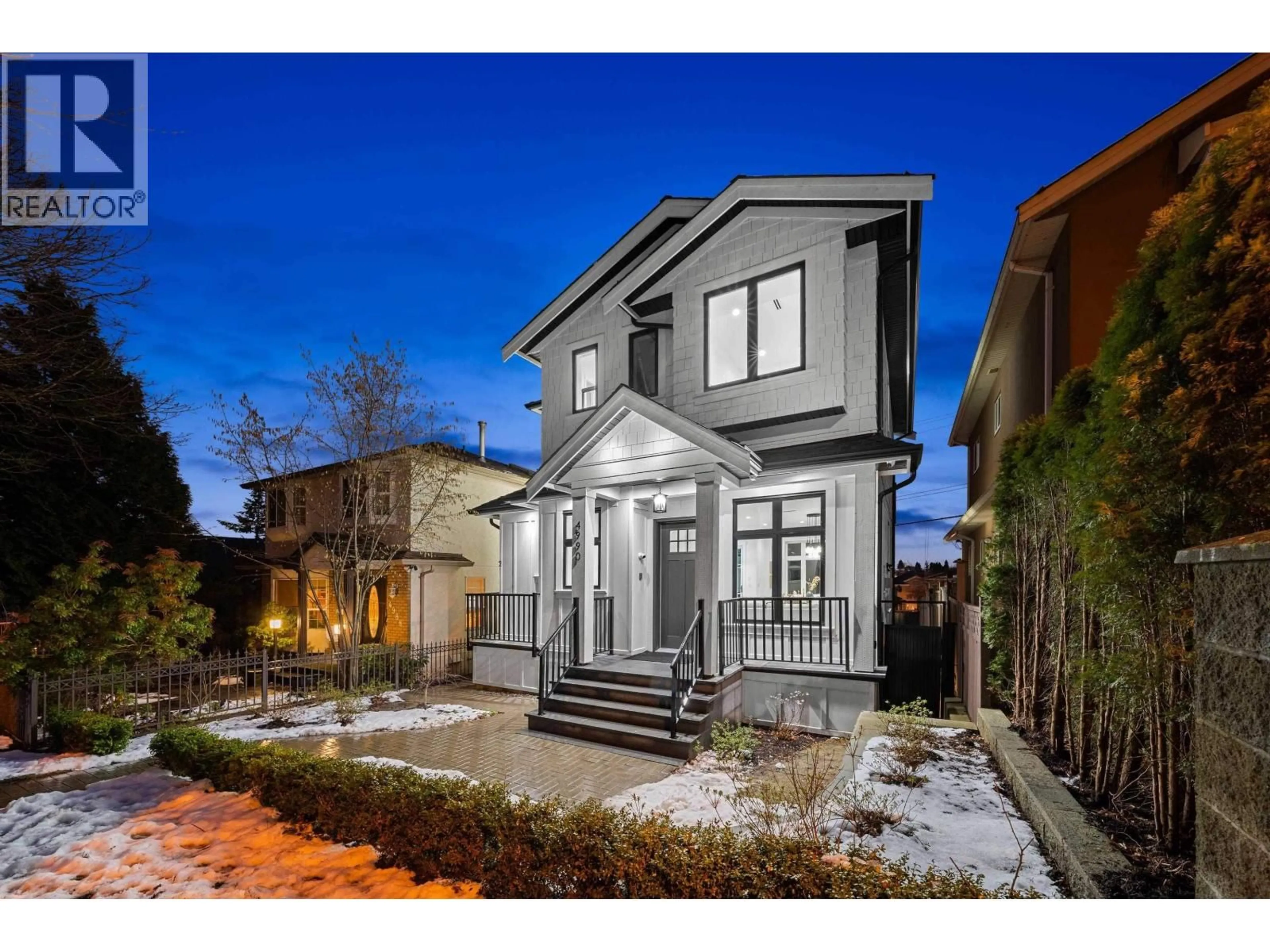 Home with brick exterior material, street for 4990 SHERBROOKE STREET, Vancouver British Columbia V5W3M2