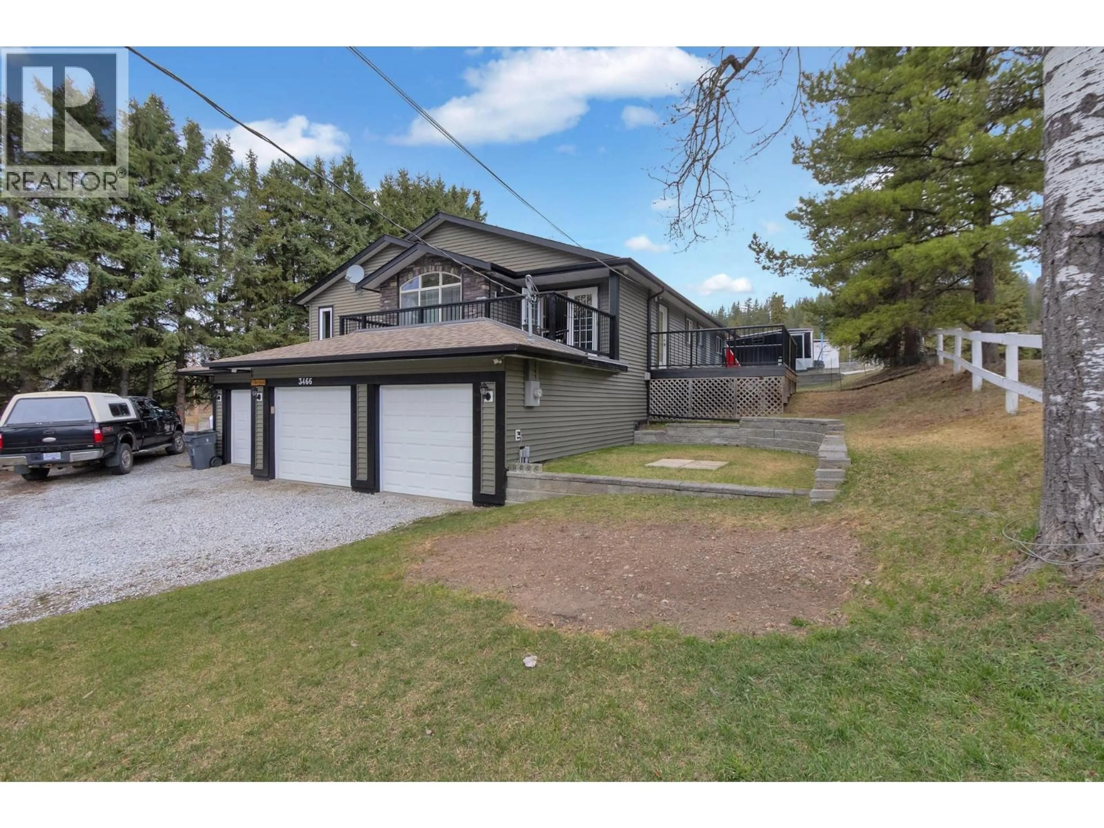 A pic from outside/outdoor area/front of a property/back of a property/a pic from drone, street for 3466 SUTHERLAND ROAD, Prince George British Columbia V2K1B8