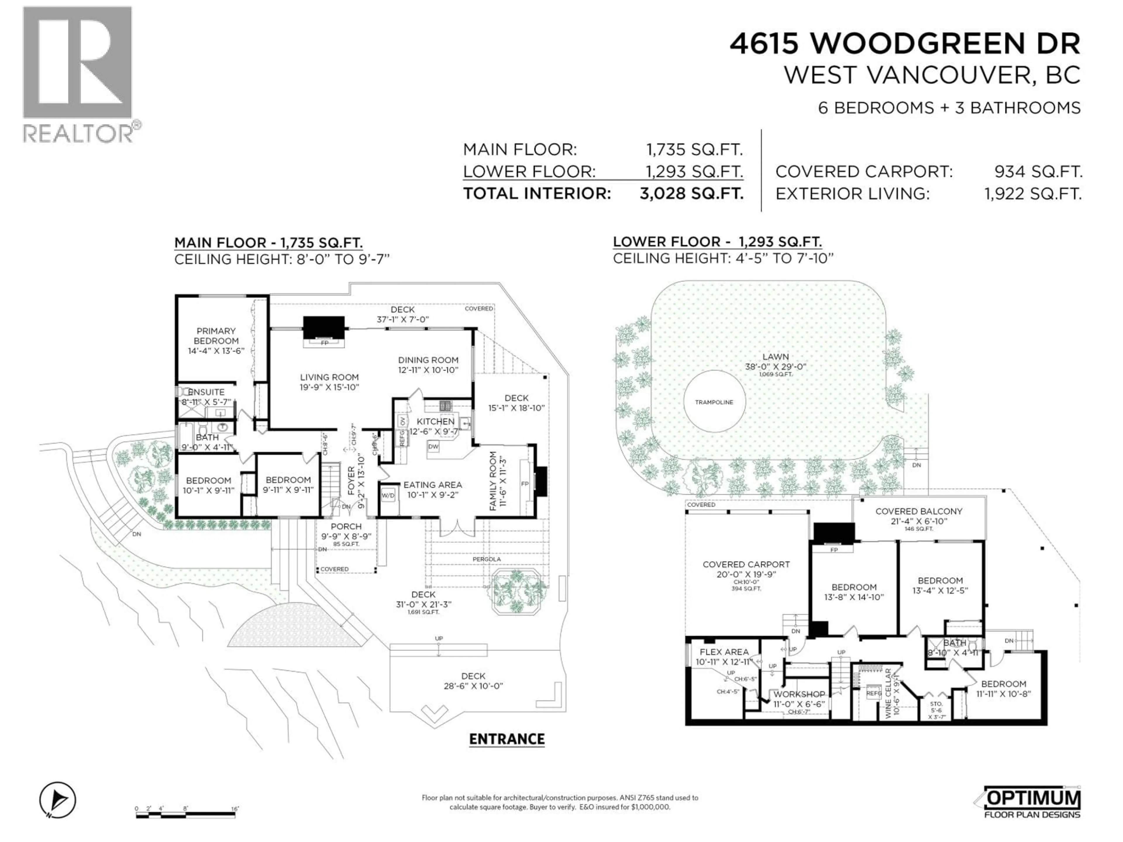 Floor plan for 4615 WOODGREEN DRIVE, West Vancouver British Columbia V7S2V4